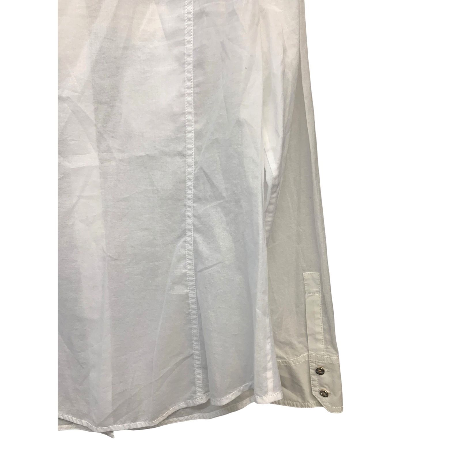 Tory Burch NWT Tory Burch White Button Up Shirt Brigette Shirt sz 10 Size L / US 10 / IT 46 - 17 Thumbnail