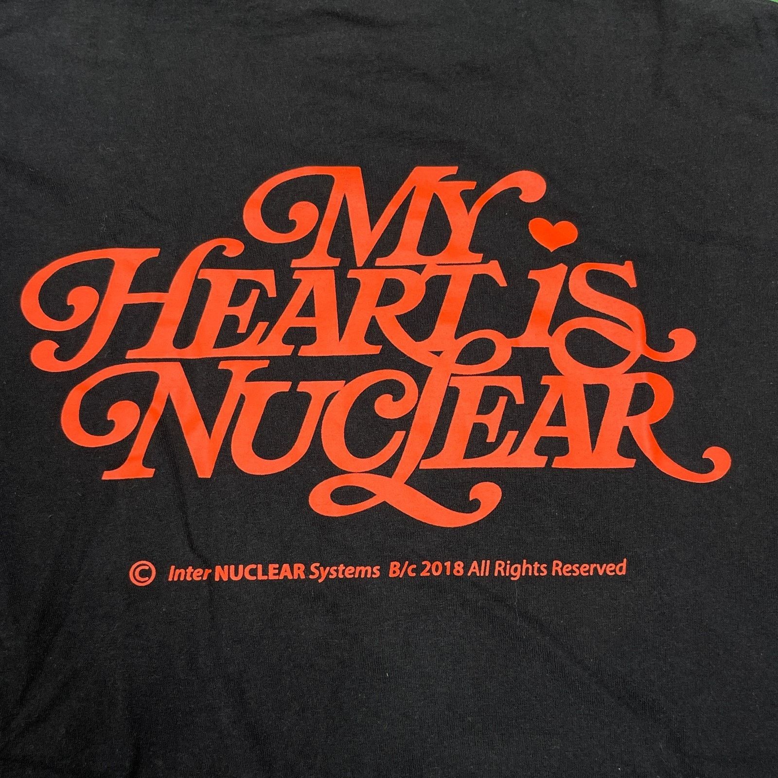 Brain Dead Brain Child My Heart Is Nuclear Black Red Tee T Shirt XL Size US XL / EU 56 / 4 - 7 Thumbnail