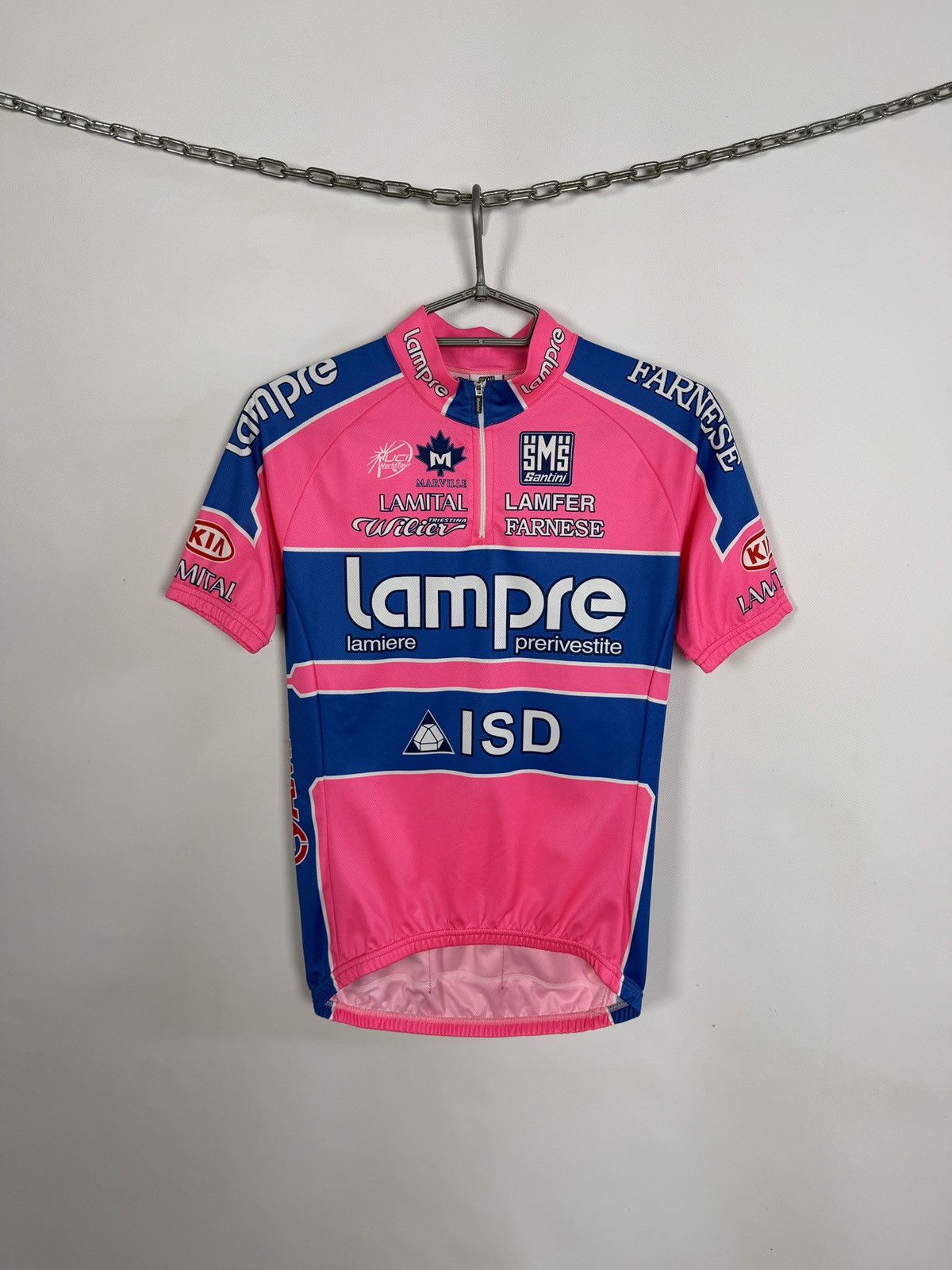 Rapha SMS Santini Cycling Jersey Lampre ISD Italy Bike Shirt Sz M Size US M / EU 48-50 / 2 - 1 Thumbnail