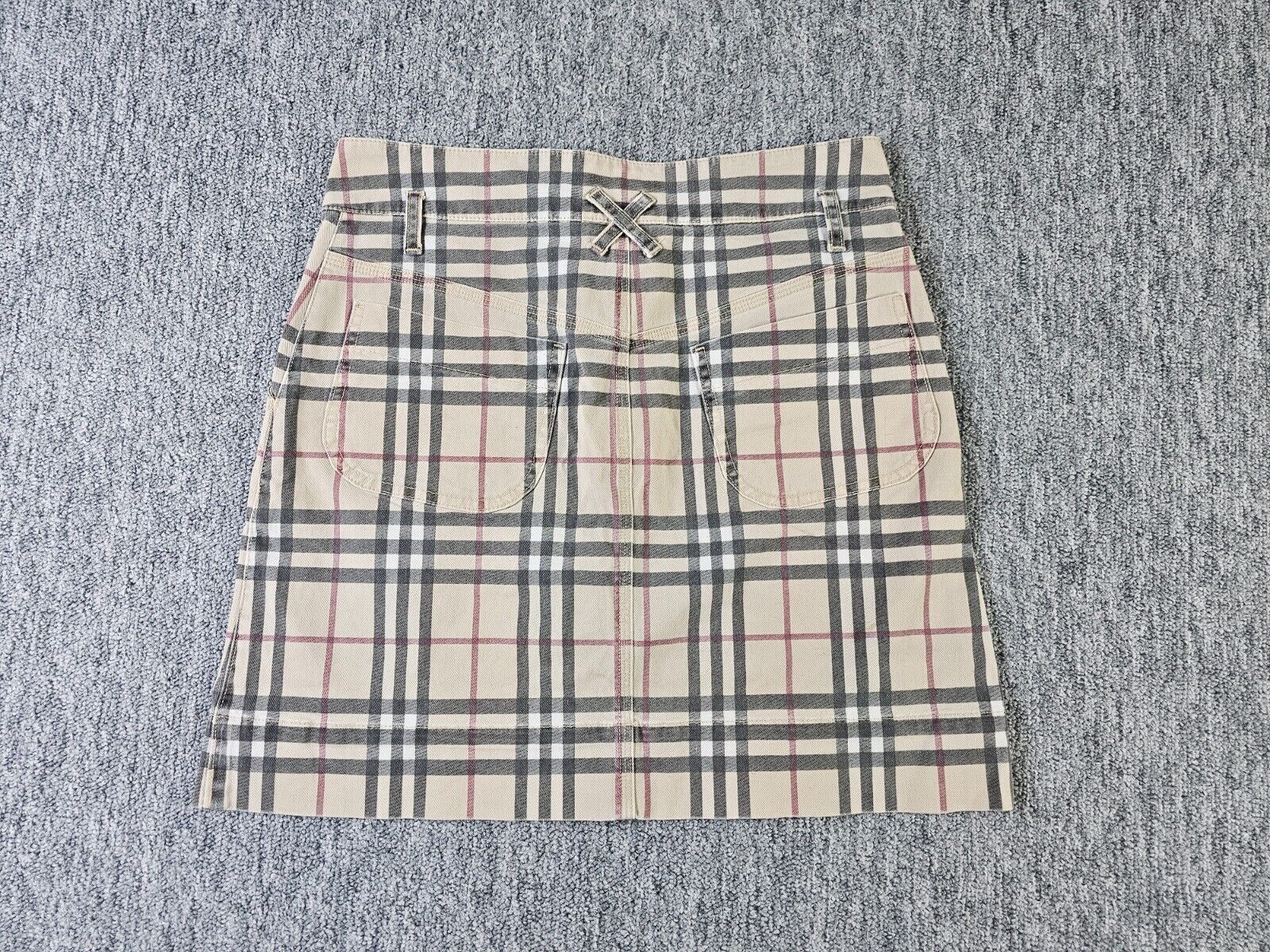 Burberry Vintage Y2K Burberry Nova Check Plaid Mini Skirt Italy US 6 Size 30" / US 8 / IT 44 - 2 Thumbnail