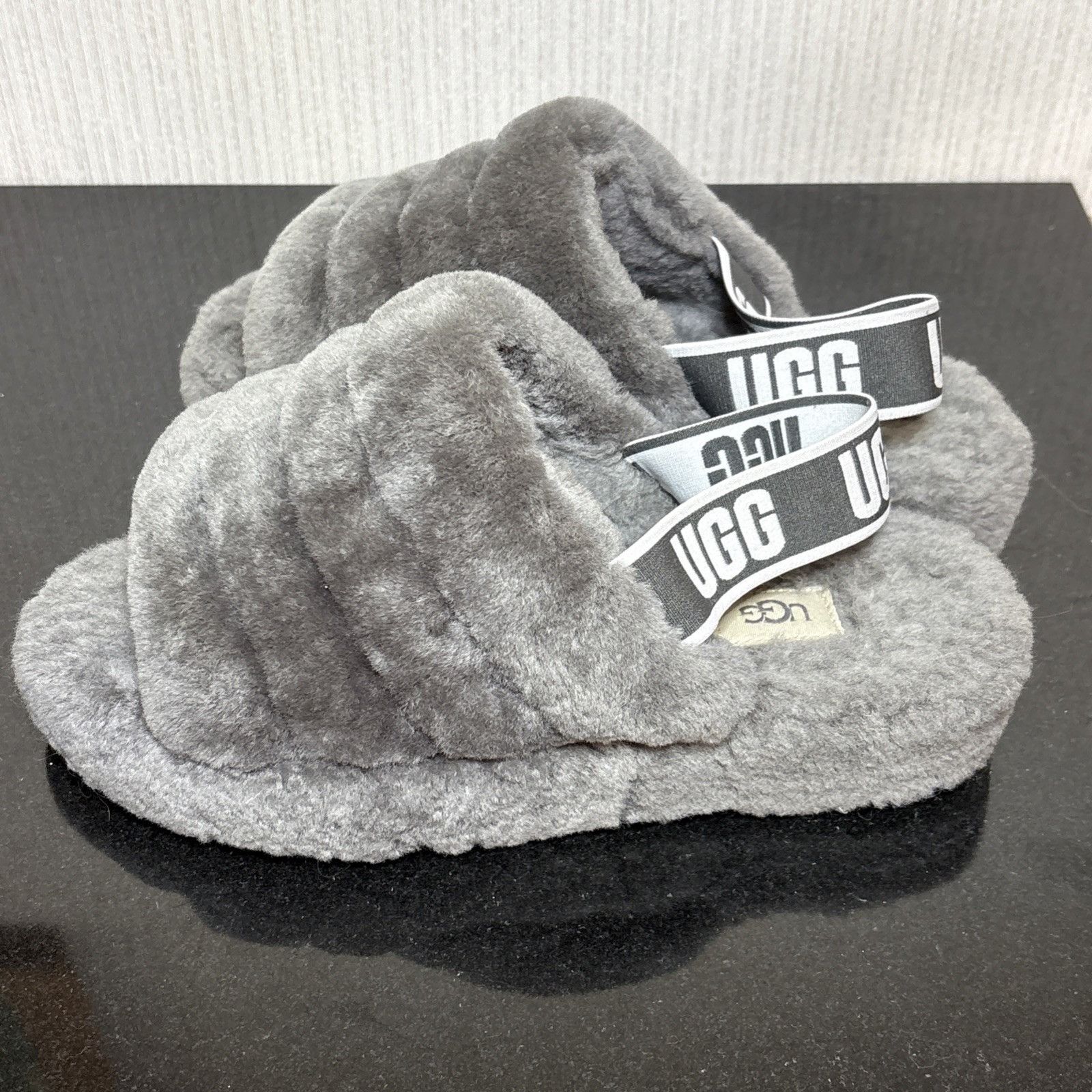 Ugg UGG Fluff Yeah Slide Slippers Womens Size 8 US 1095119 Gray Size US 8 / IT 38 - 3 Thumbnail