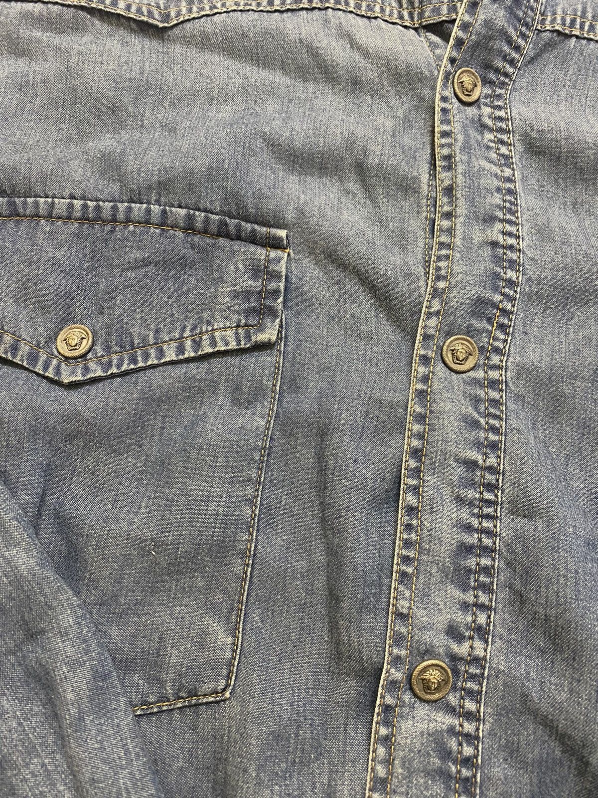 Versace Versace Jeans Couture Denim shirt Size US XL / EU 56 / 4 - 3 Thumbnail