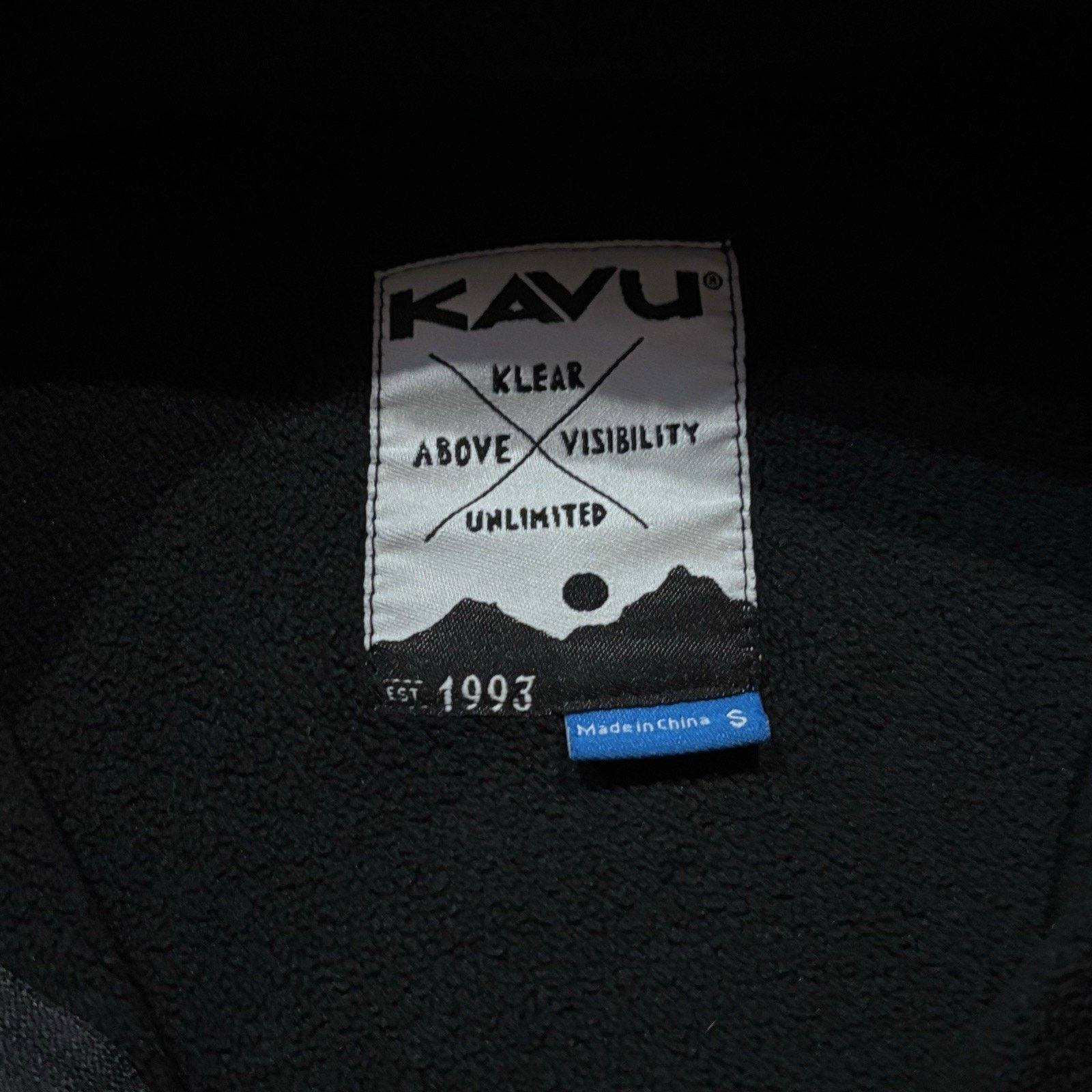 KAVU Kavu Black Fleece Full Zip Jacket Women's Small Gorpcore Size S / US 4 / IT 40 - 3 Thumbnail