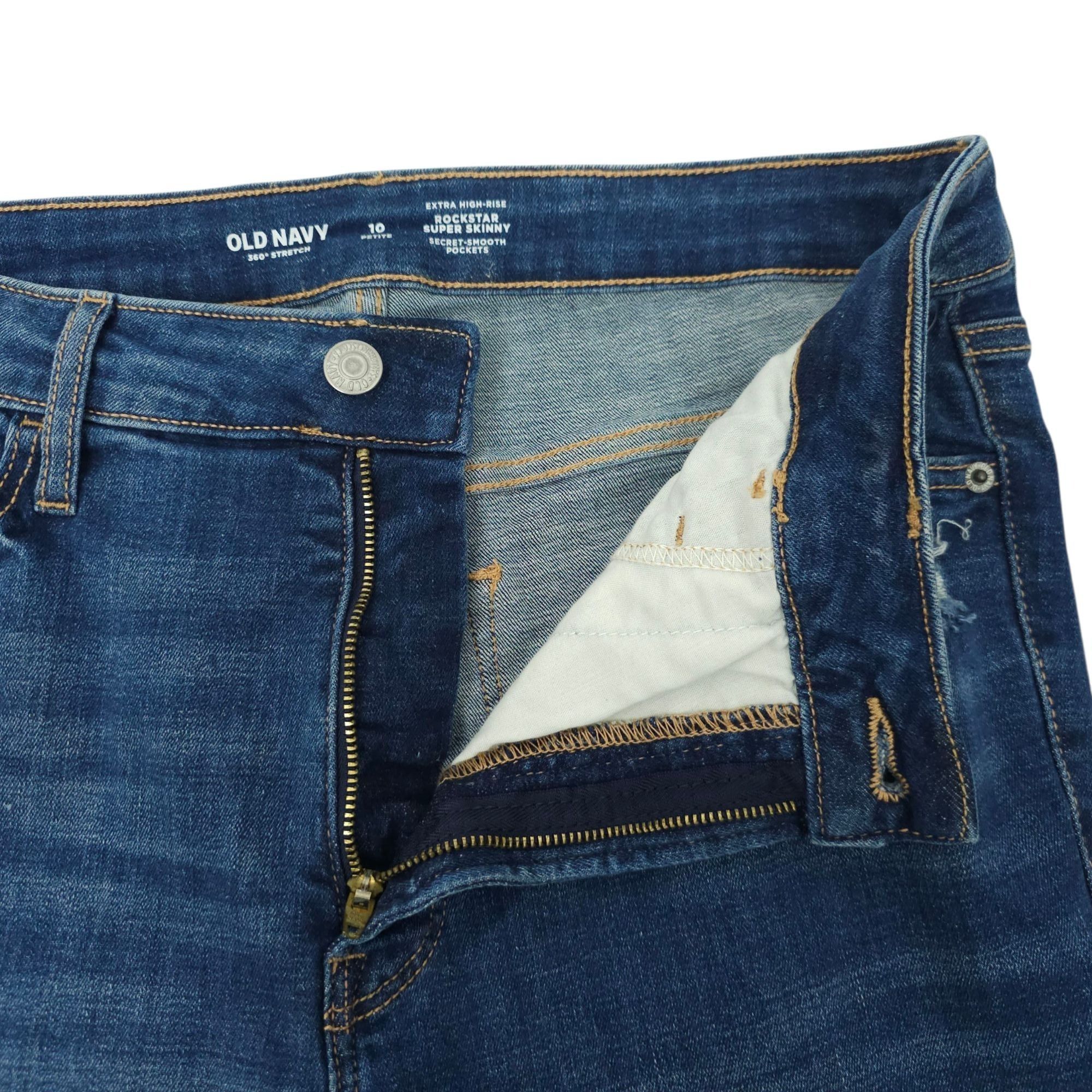 Old Navy Old Navy Extra HIgh Rise Rockstar Super Skinny Crop Jean 10P Size 29" - 7 Thumbnail