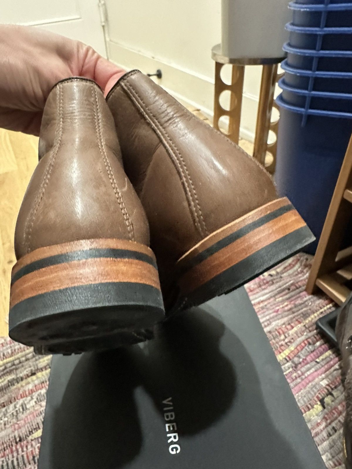 Viberg Derby Boots - Brown Glace Deer - 2020 Last Size US 7.5 / EU 40-41 - 5 Thumbnail