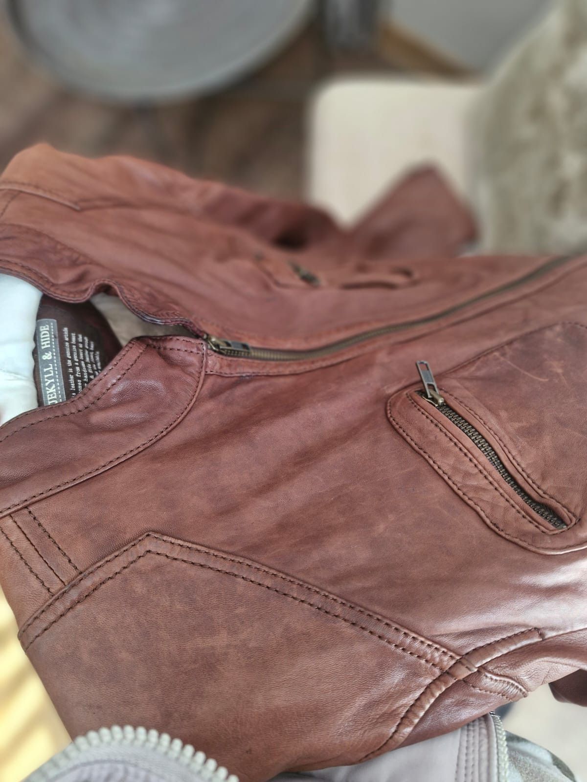 Other Jekyll & Hide Brown Leather Jacket – XL • Genuine Leather Size US XL / EU 56 / 4 - 4 Thumbnail
