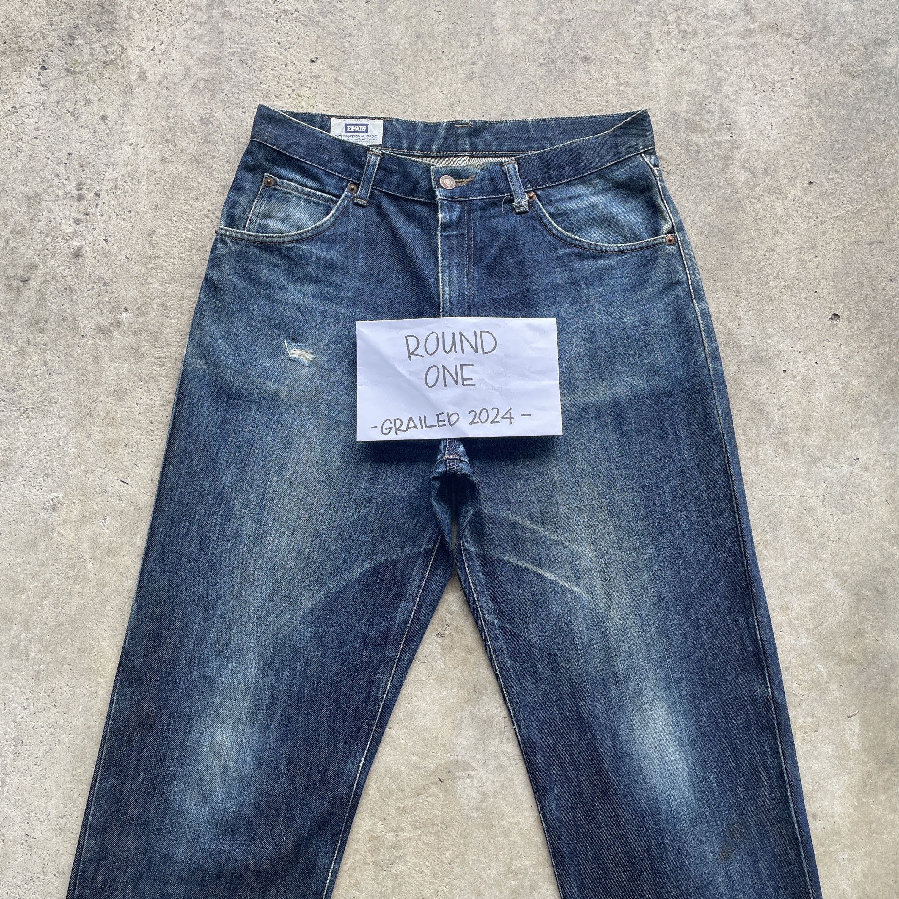 Edwin × Jean VINTAGE EDWIN 403 JEANS FADED DENIM PANTS W32 Size US 32 / EU 48 - 3 Thumbnail
