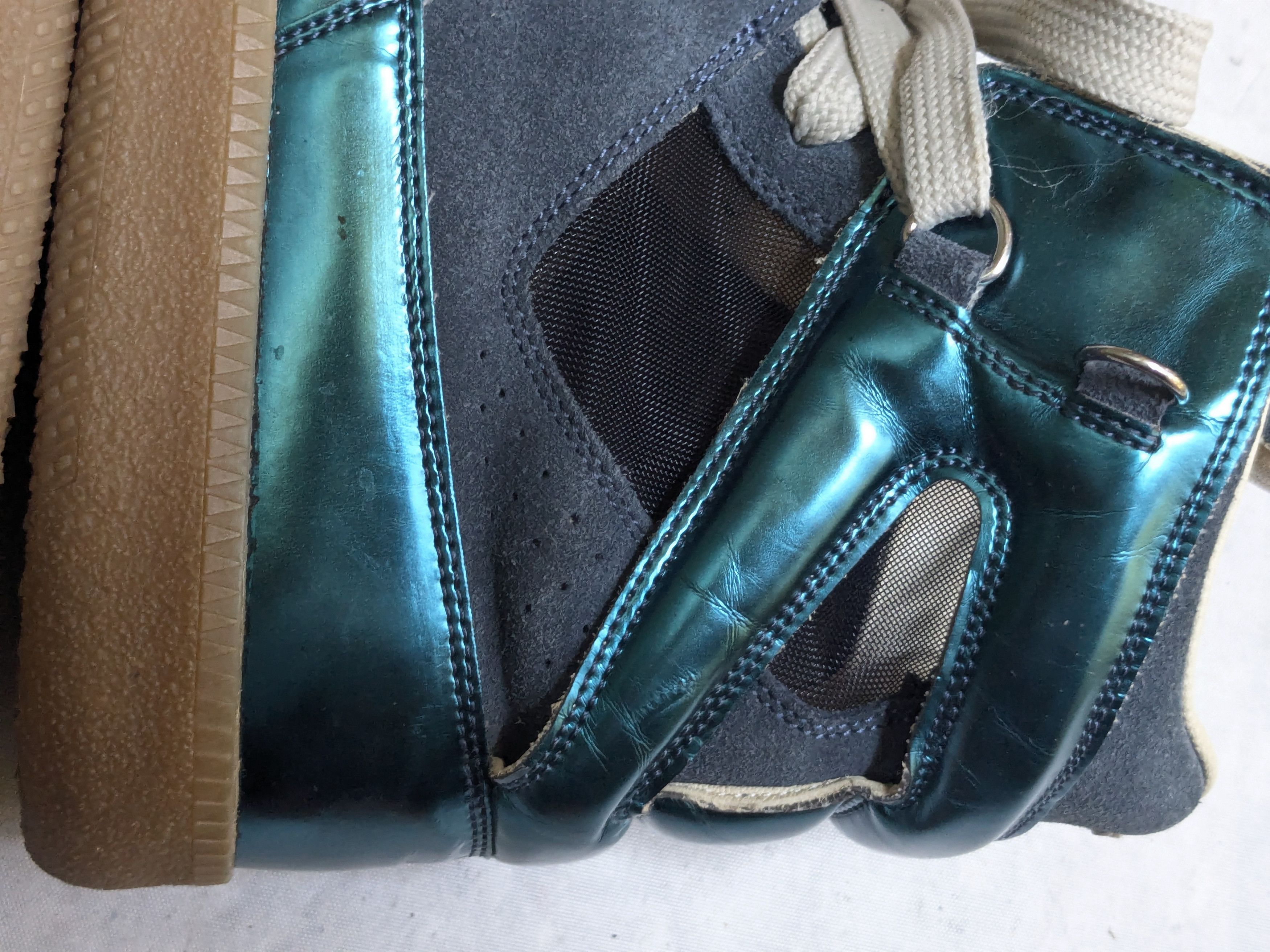 Maison Margiela Maison Margiela High Top Cut Out Sneakers Blue 9 42 Size US 9 / EU 42 - 16 Thumbnail