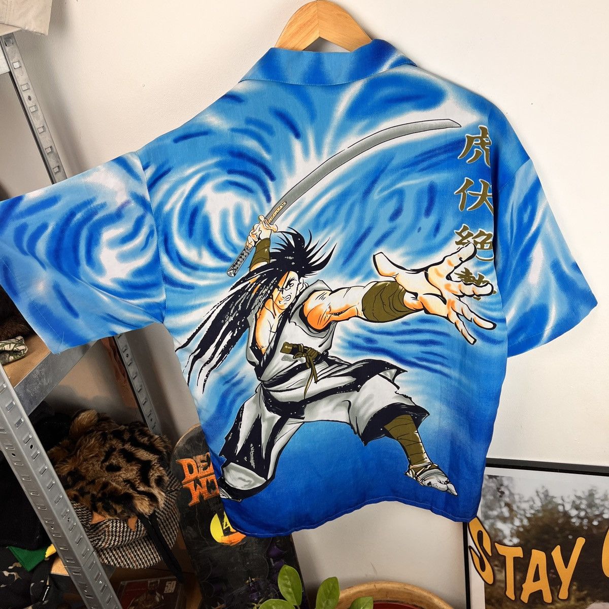 Anime Anime shirt Samurai Champ Lu 90s manga y2k Rap Size US M / EU 48-50 / 2 - 9 Thumbnail