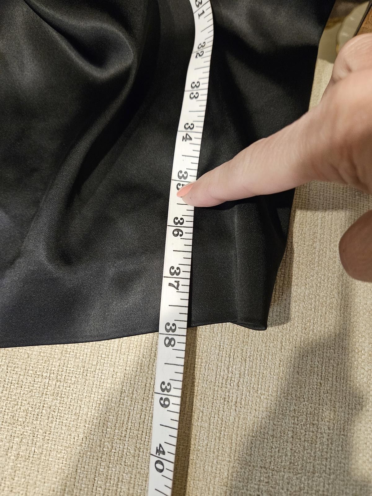 Calvin Klein Calvin Klein Black Satin Dress with Pleated Detail Size S / US 4 / IT 40 - 7 Thumbnail