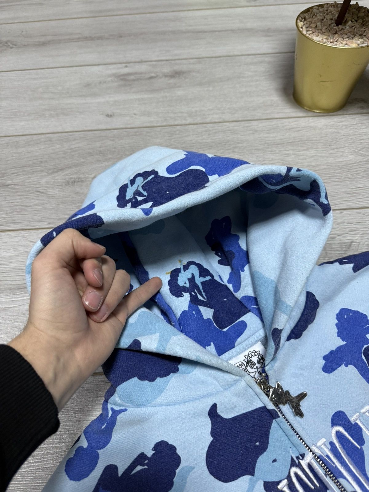 Named Collective Named Collective Unrealistic Ideals zip camo monogram hoodie Size US S / EU 44-46 / 1 - 9 Thumbnail