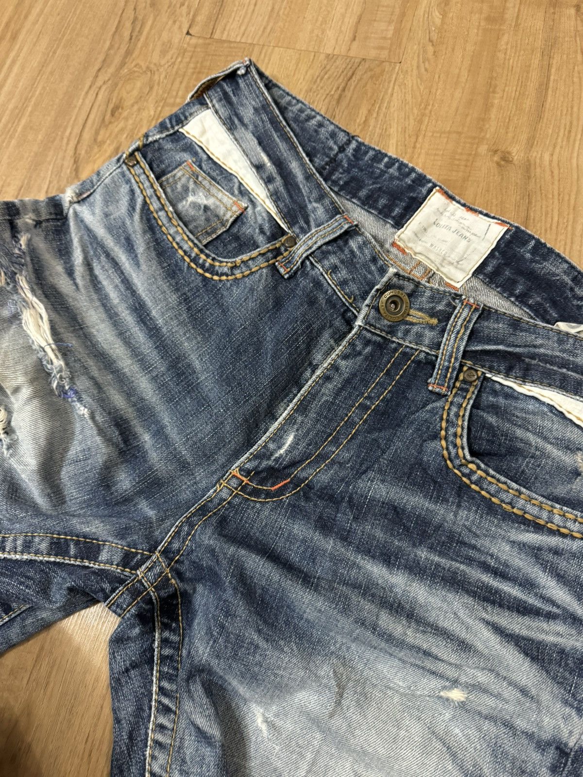 Japanese Brand LOLITA FLARE JEANS Size US 35 - 2 Thumbnail