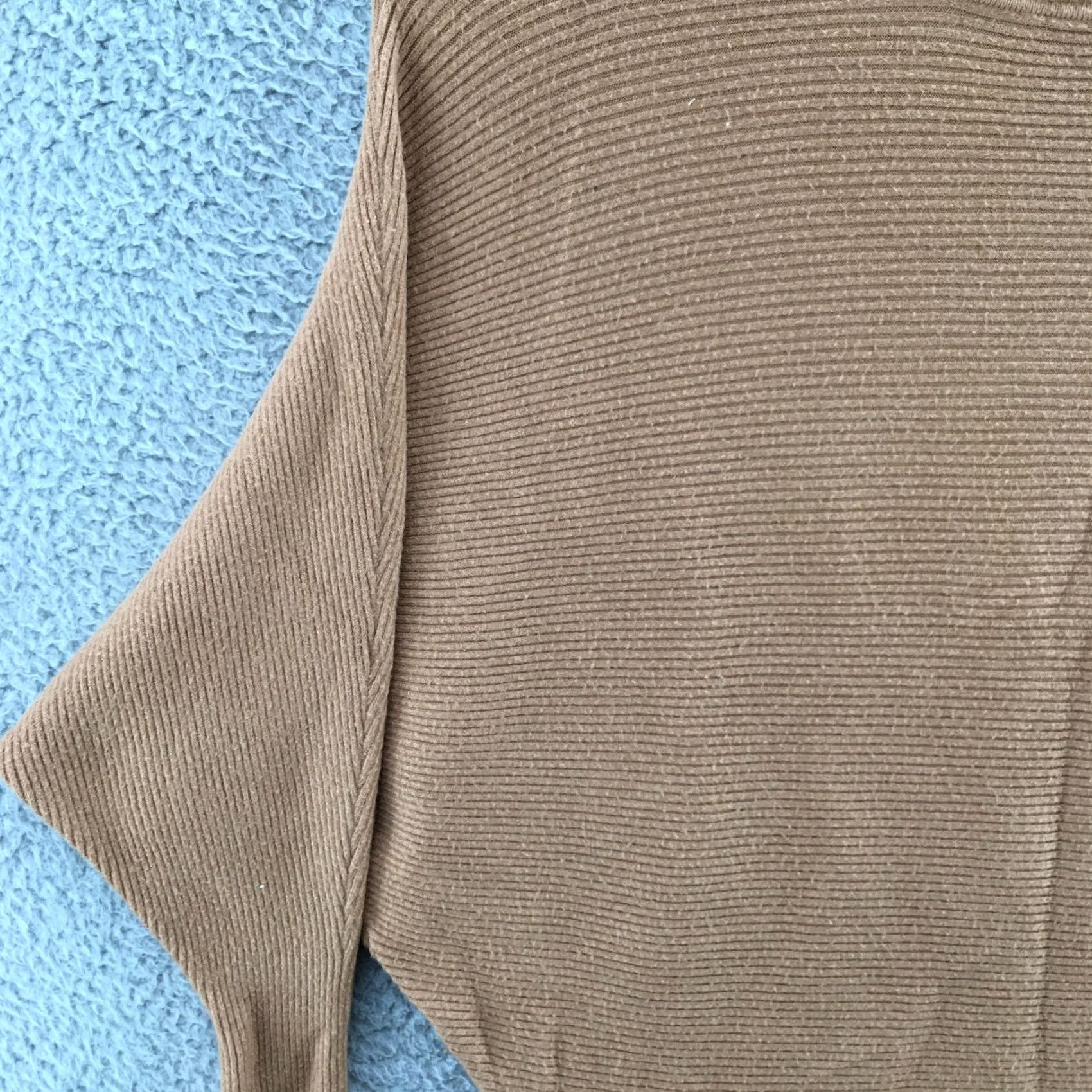 Vintage Philosophy Shirt Womens S Brown Mock Neck Long Sleeve Pullover Knitted Poncho Sweater Top Casual Workwear Size S / US 4 / IT 40 - 5 Thumbnail