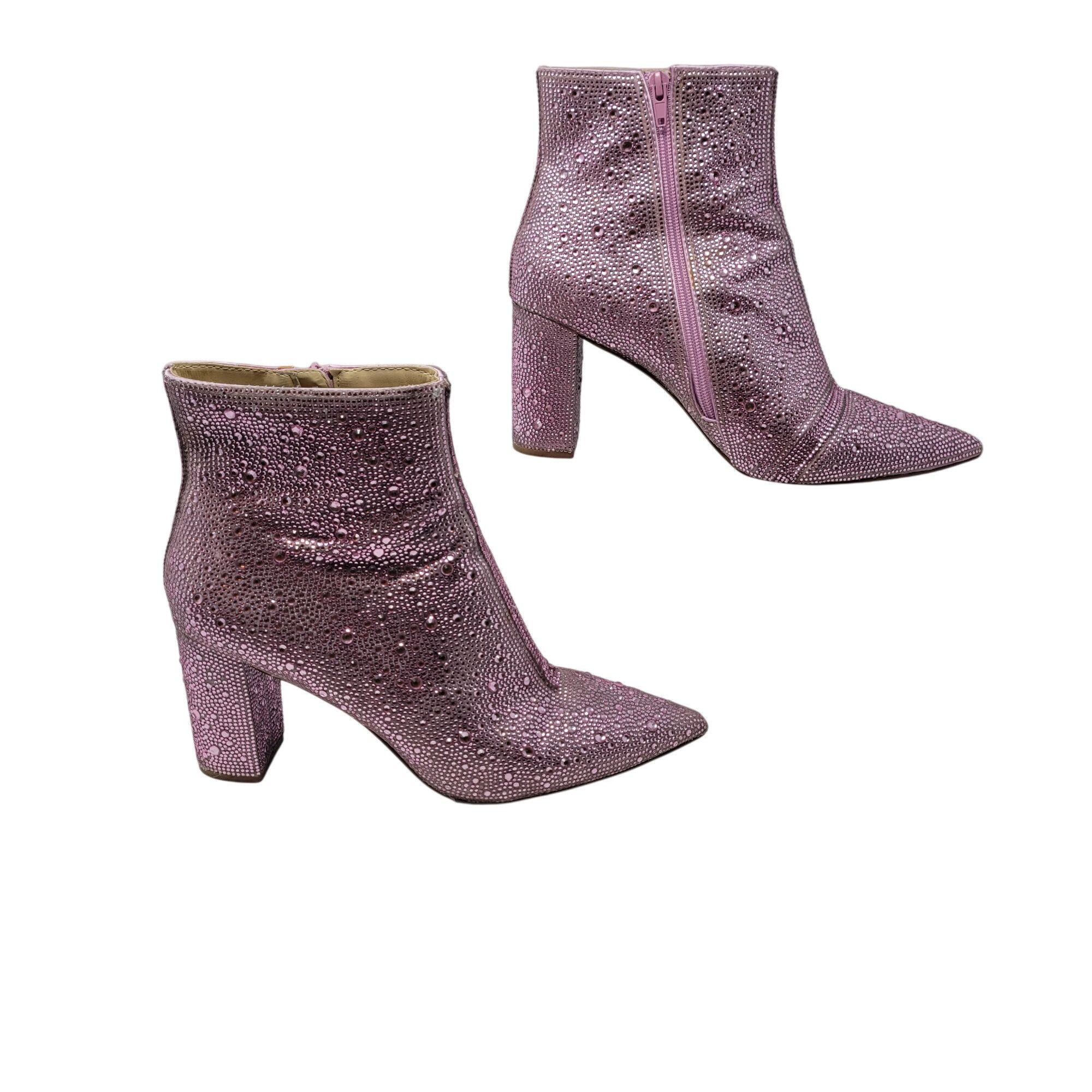 Betsey Johnson Betsey Johnson Cady Light Pink Rhinestone Ankle Booties 11 S Size US 11 / IT 41 - 9 Thumbnail
