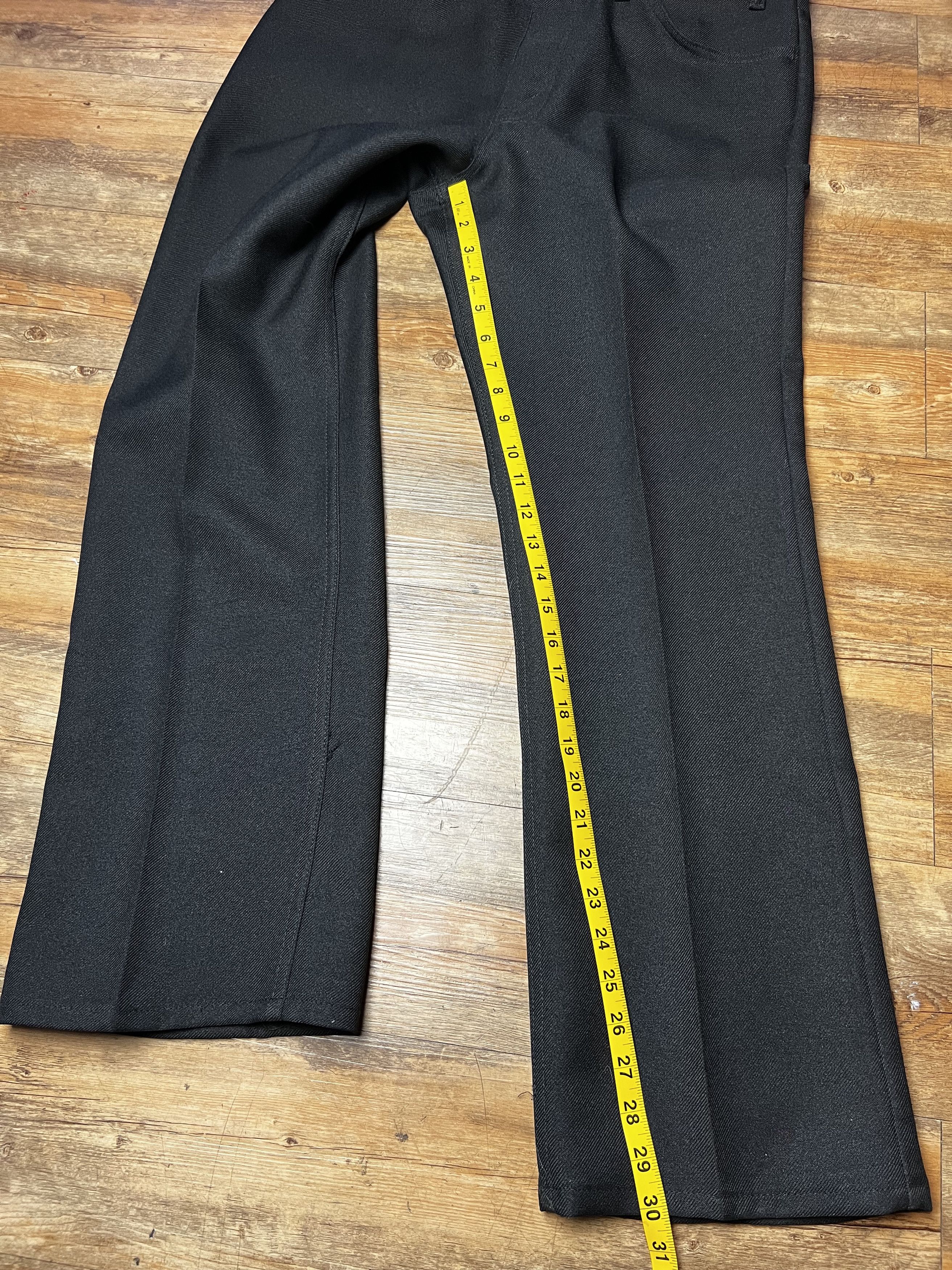 Levi's Vintage Clothing Vintage Levi's Black Polyester Bootcut Pants Size US 36 / EU 52 - 6 Thumbnail