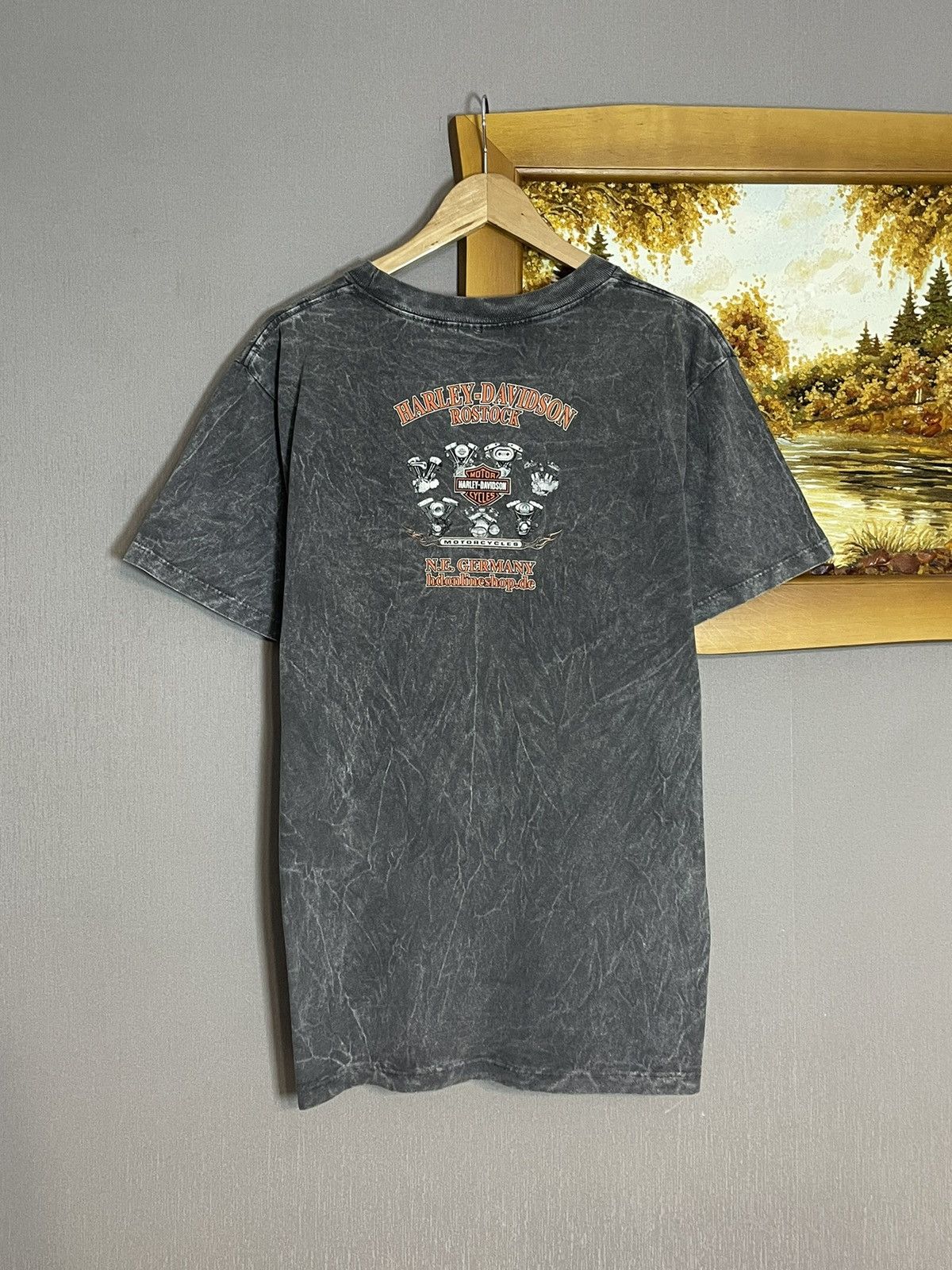 Harley Davidson × Vintage × West Coast Choppers Vintage 2001 Harley Davidson Washed Faded T-shirt Size US L / EU 52-54 / 3 - 9 Thumbnail