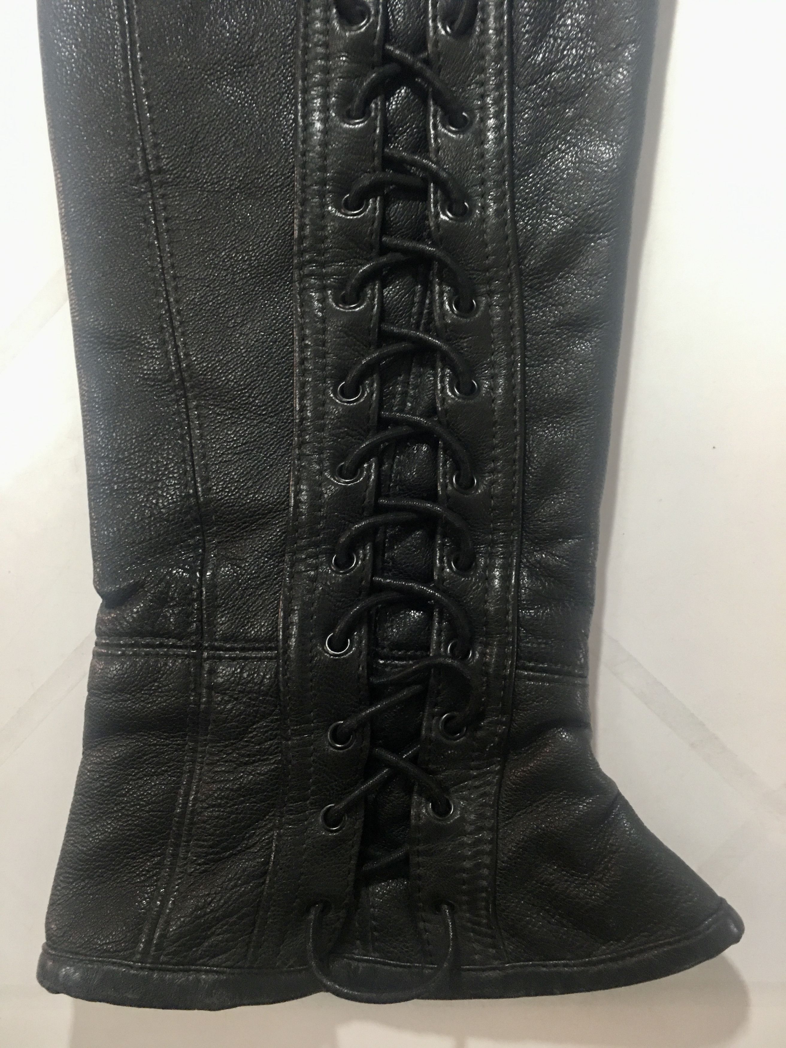 Genuine Leather Henry Duarte Very Rare Spats or Leather Gaiters Size ONE SIZE - 7 Thumbnail