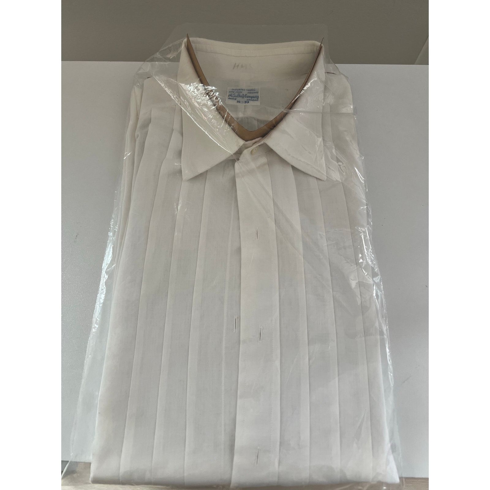 Sulka NEW Sulka Tuxedo Button Down Dress Shirt White Size 16 33 JP Size US M / EU 48-50 / 2 - 2 Thumbnail