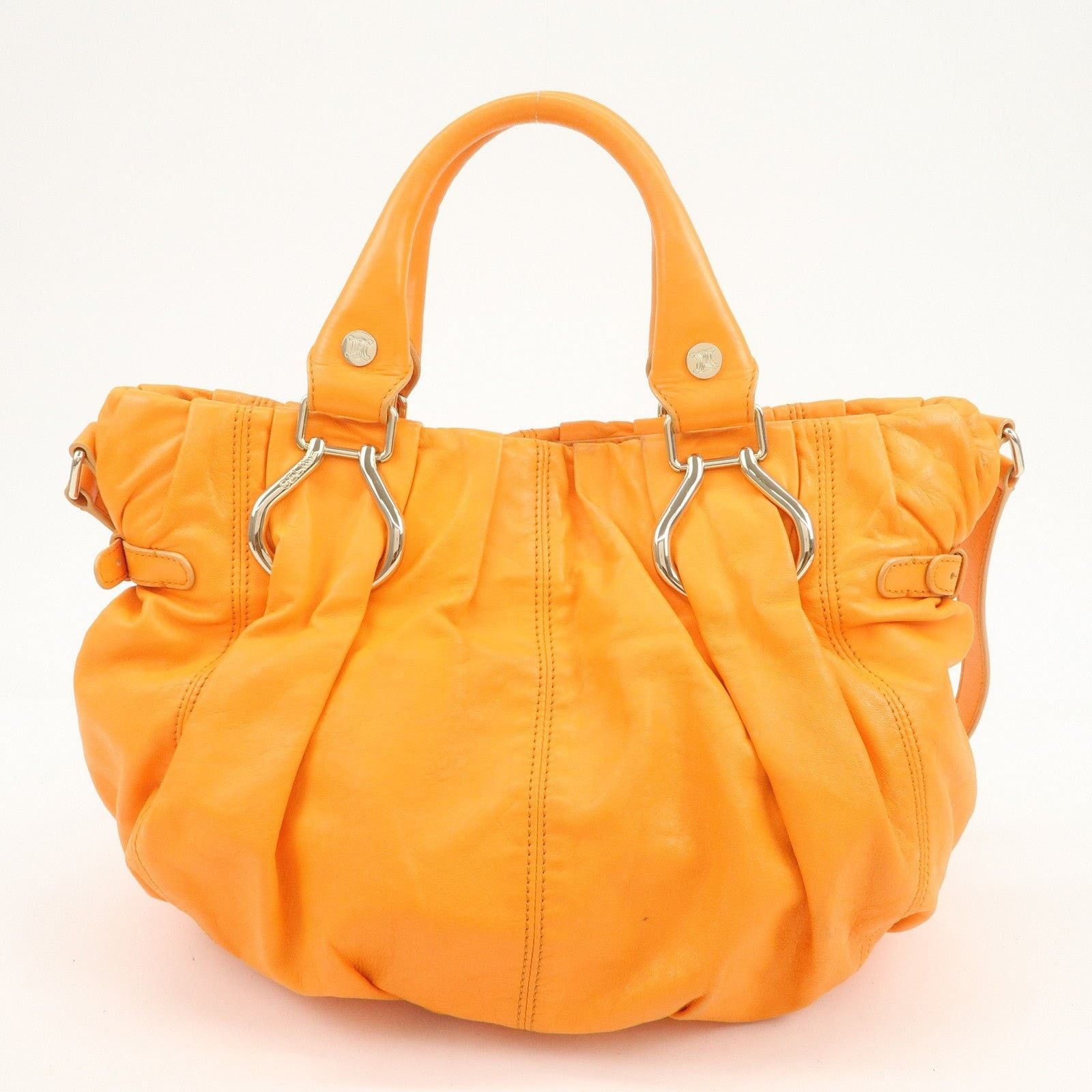 Celine Celine Bittersweet Calfskin Shoulder Bag Orange Size ONE SIZE - 2 Thumbnail