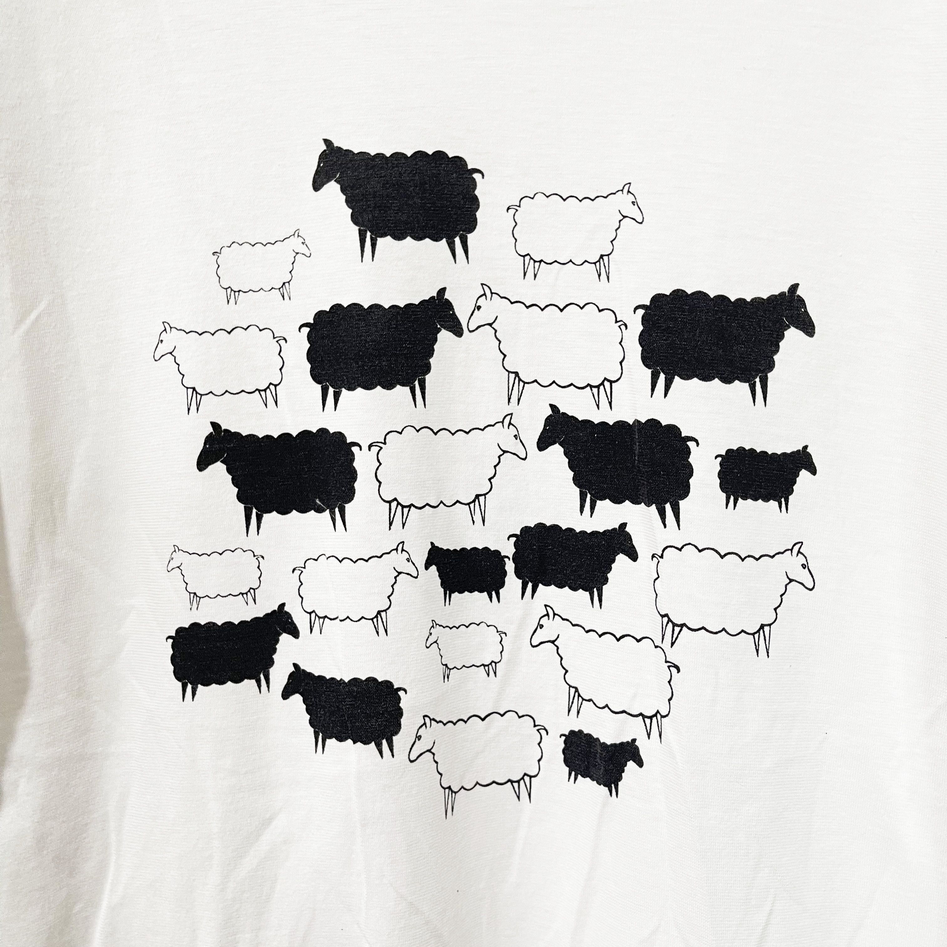 Vintage Vintage 90s Sheep Graphic T-Shirt Size US M / EU 48-50 / 2 - 2 Thumbnail
