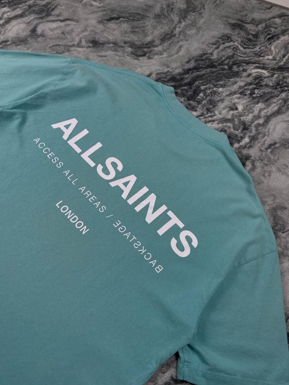 Allsaints AllSaints Access SS Crew Big Logo T Shirt Men Size M Green Size US M / EU 48-50 / 2 - 6 Thumbnail