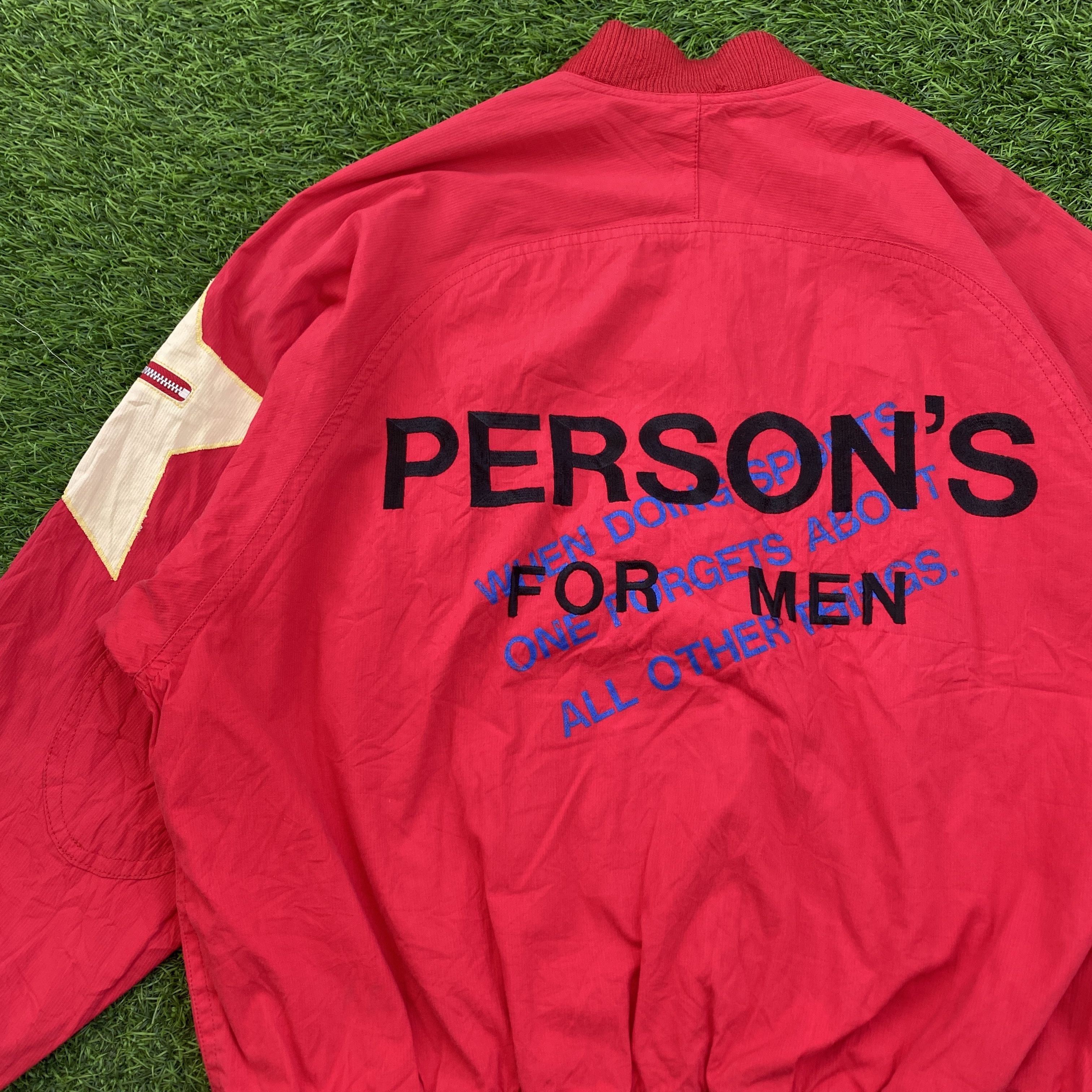 PERSON'S × Vintage Vintage Persons For Men Star Bomber Jacket Size US L / EU 52-54 / 3 - 3 Thumbnail