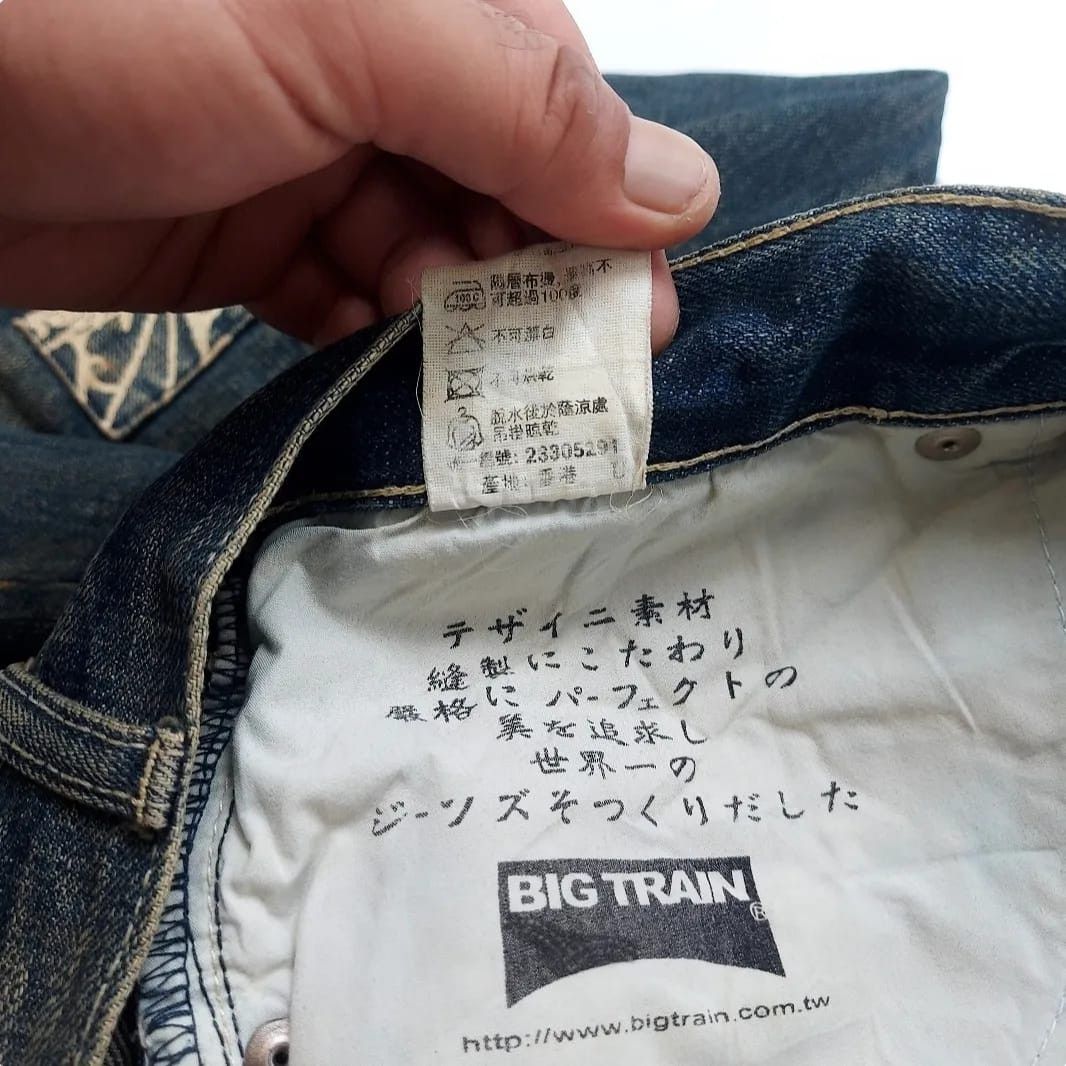 Japanese Brand × Vintage Big Train Patchwork Denim Pants Size US 30 / EU 46 - 9 Thumbnail