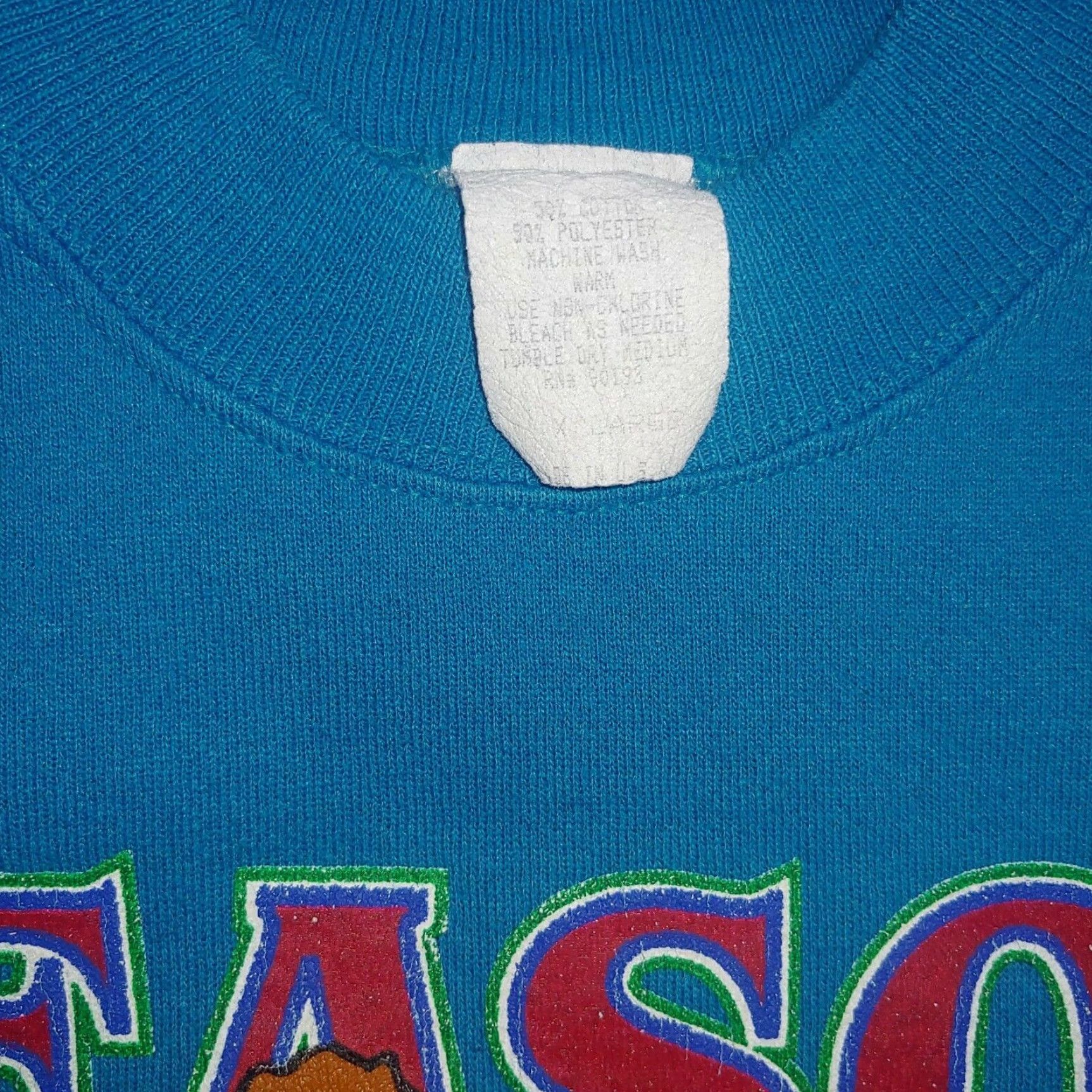Vintage VINTAGE Seasons Greetings Sweatshirt Turquoise Large XL Unisex Adults Size US XL / EU 56 / 4 - 4 Thumbnail