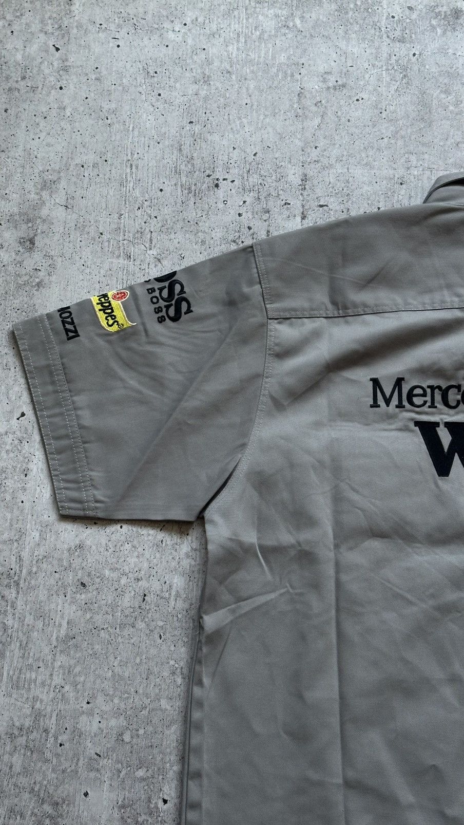 Mercedes-Benz Vintage Mercedes-Benz West Formula 1 Button Up Shirt Size US L / EU 52-54 / 3 - 12 Thumbnail
