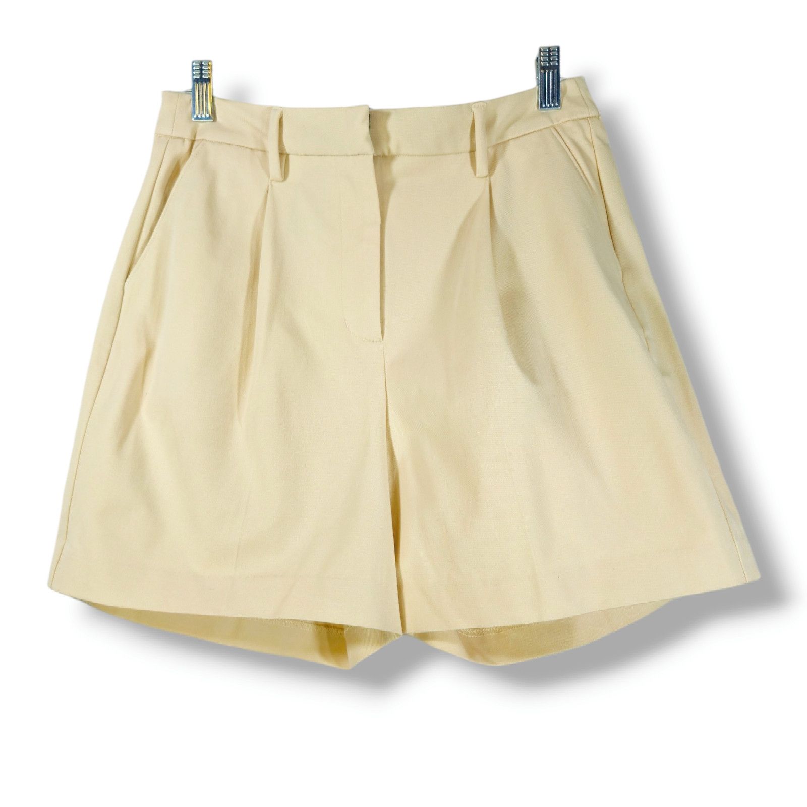 Other 41 Hawthorn Pleated Trouser Shorts High Rise Ecru 6 NWT Size 28" / US 6 / IT 42 - 1 Thumbnail