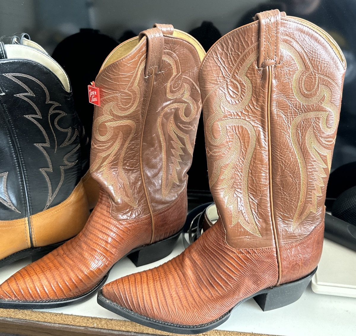 Tony Lama VINTAGE Tony Lama Boots- NEVER worn!!!! Size US 7 / EU 40 - 1 Thumbnail