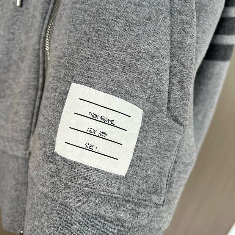 Thom Browne Thom Browne size1 Dark grey four-barrel zipper jacket Size US S / EU 44-46 / 1 - 4 Thumbnail