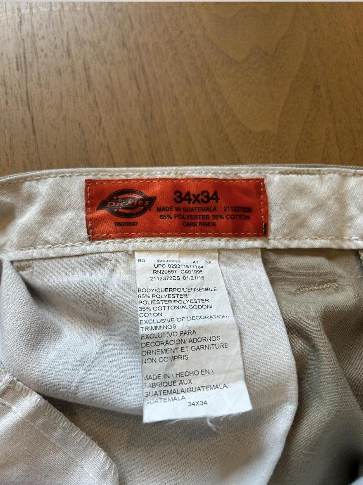 Dickies Size 34 Straight leg beige Dickies cargo pants Size US 34 / EU 50 - 8 Thumbnail