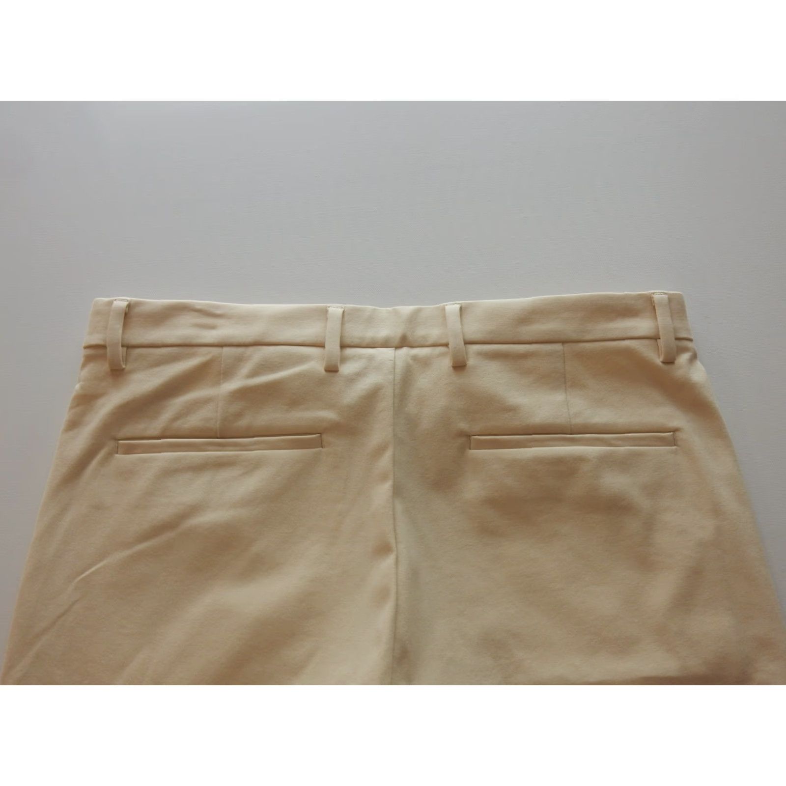 Theory Theory Men’s Pants 33x29 Khakis Flat Front Solid Ivory 90s? Mens Size US 33 - 3 Thumbnail