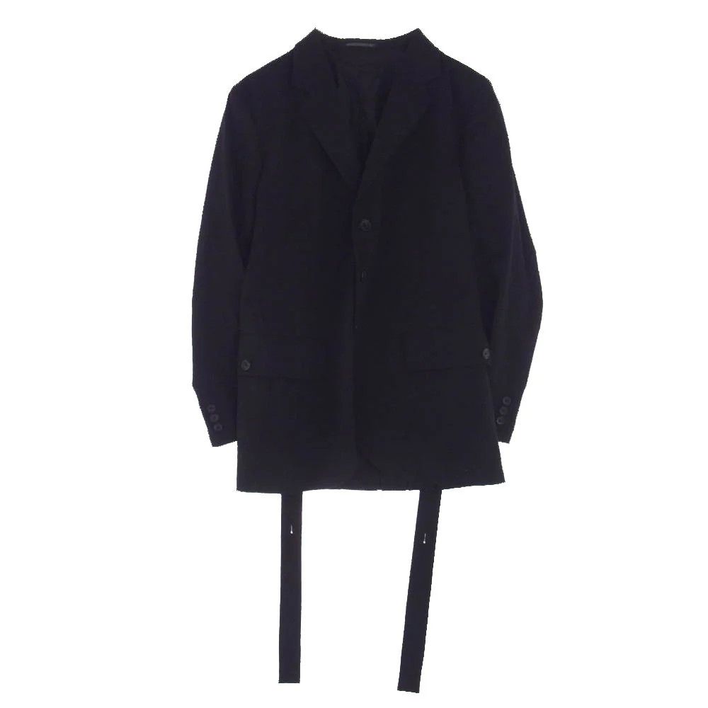 image of Yohji Yamamoto Pour Homme 23Ss Tailored Jacket in Black, Men's (Size Medium)