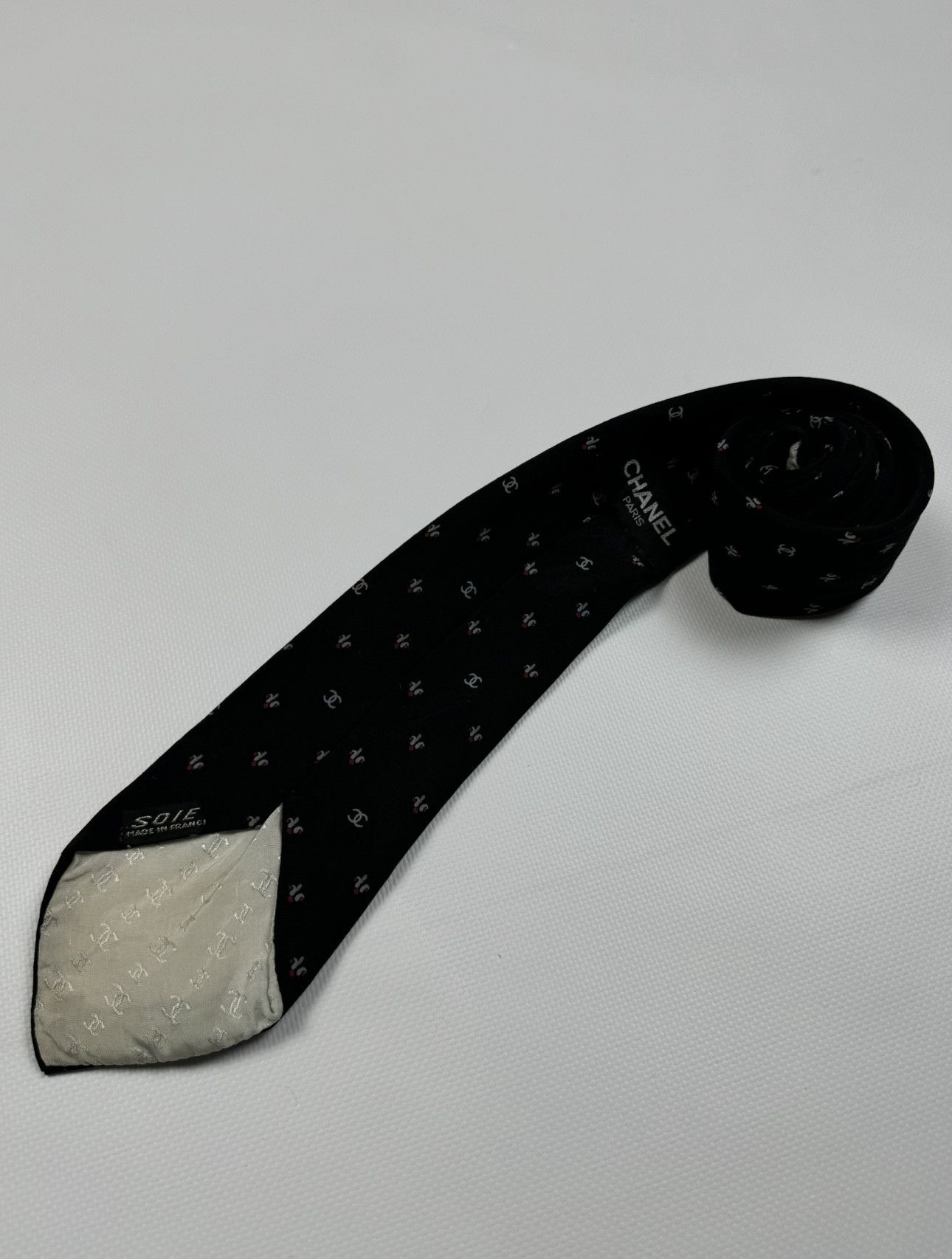 Chanel 90s Chanel Silk Tie Vintage Size ONE SIZE - 7 Thumbnail