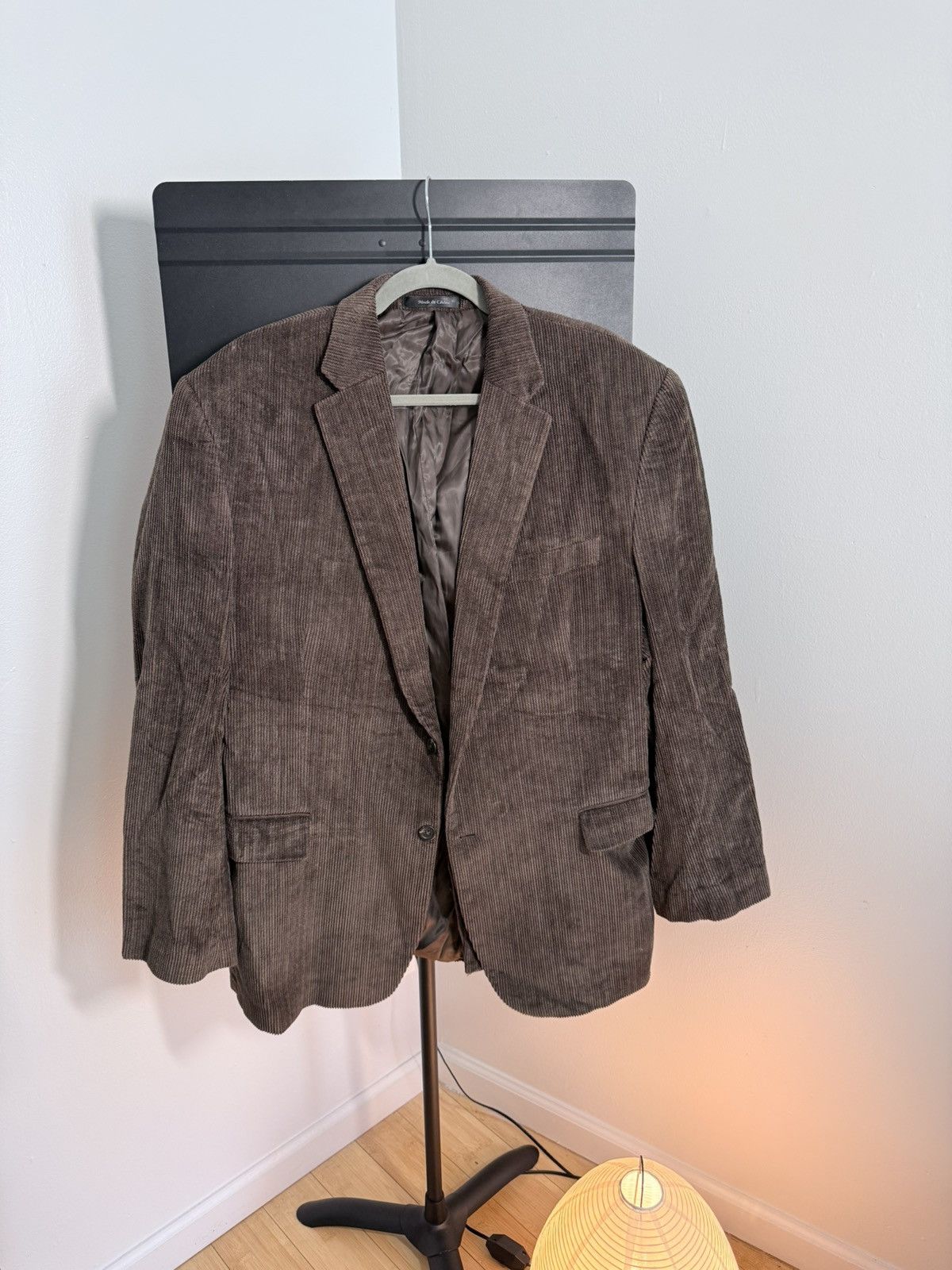 Chaps Brown Oversized Corduroy Blazer Size 46L - 1 Thumbnail