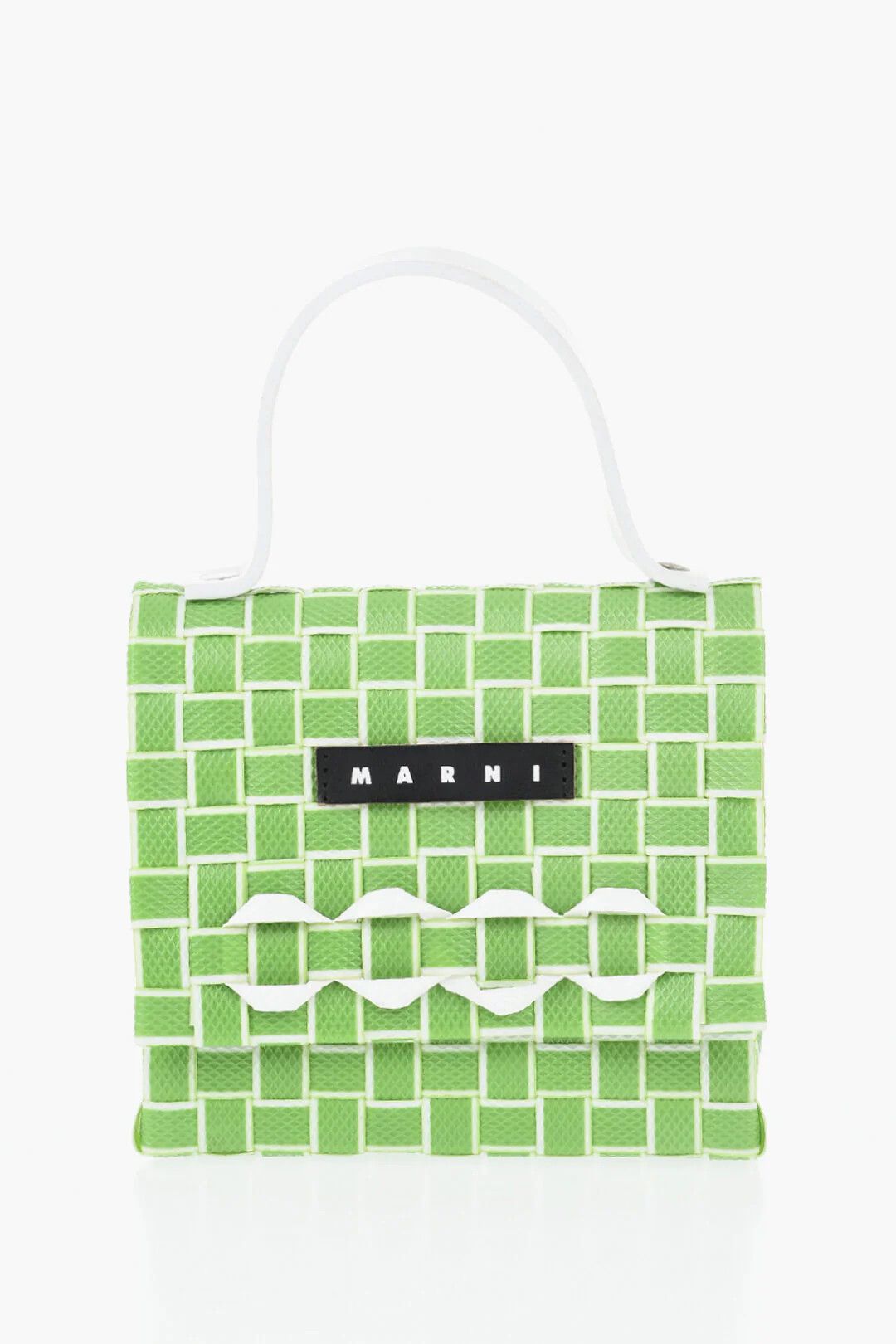 Marni og1mm0326 Size: OS / Two-Tone Mini Bag in White & Green Size ONE SIZE - 1 Thumbnail