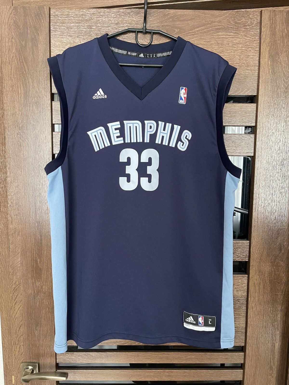 NBA Adidas Memphis Grizzlies Gasol Vintage NBA Jersey T-Shirt Size US L / EU 52-54 / 3 - 2 Thumbnail