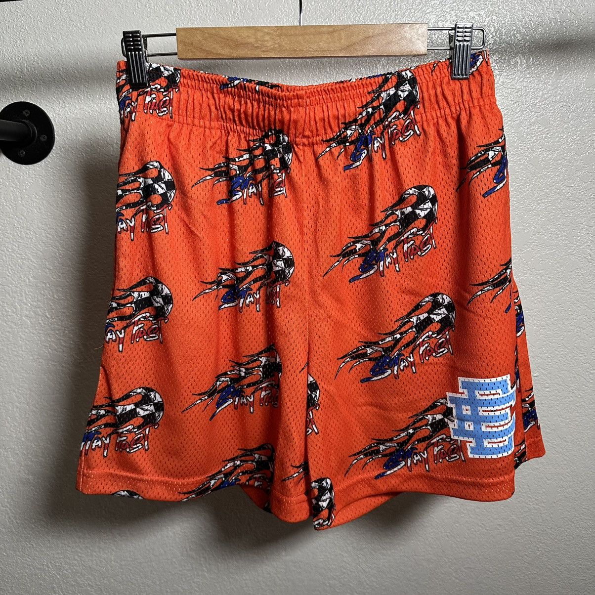 Eric Emanuel Eric Emanuel X Matty Boy short orange blue size L Size US 31 - 1 Thumbnail