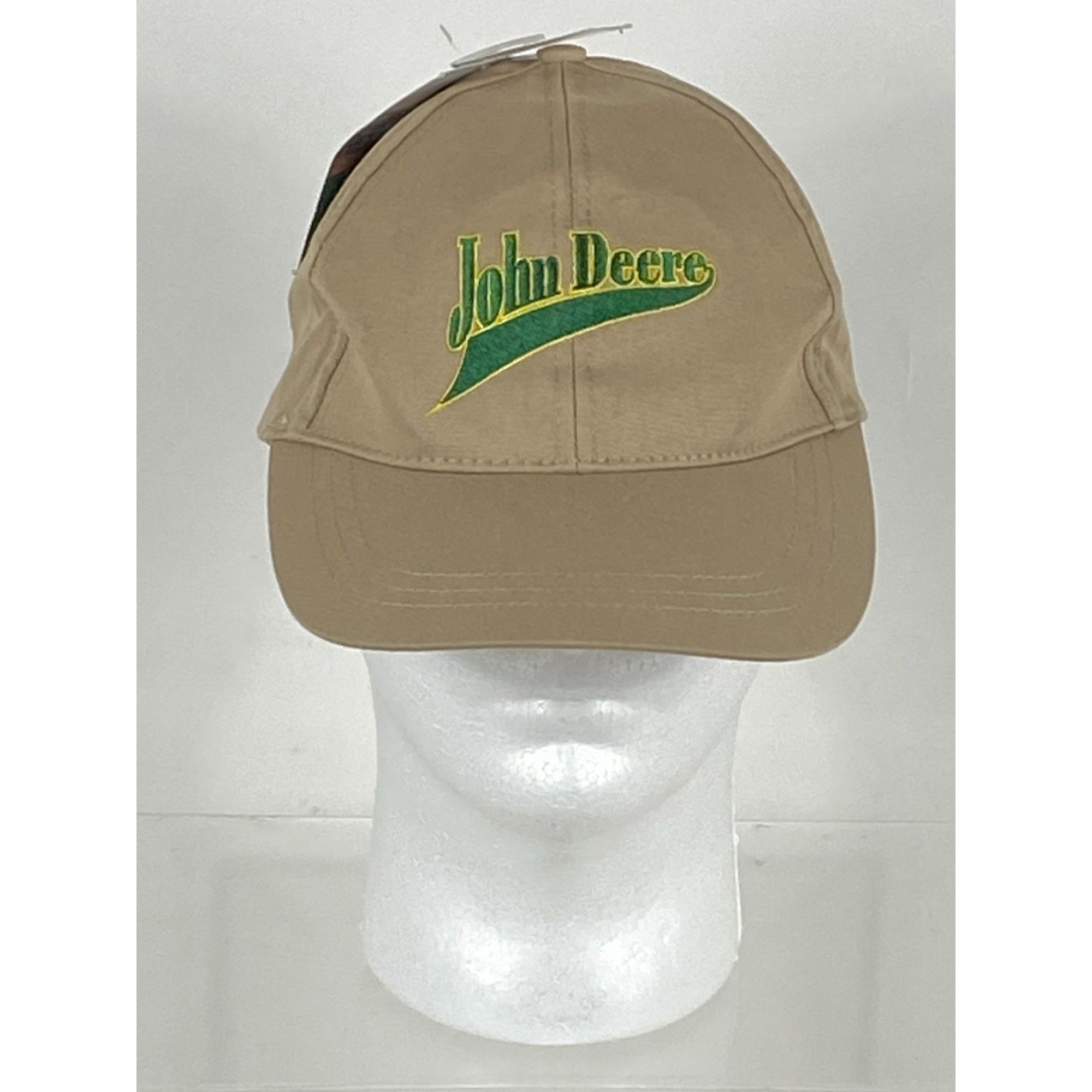 John Deere John Deere "Nothing Runs Like A Deere" Strapback Hat Cap Kha Size ONE SIZE - 1 Thumbnail