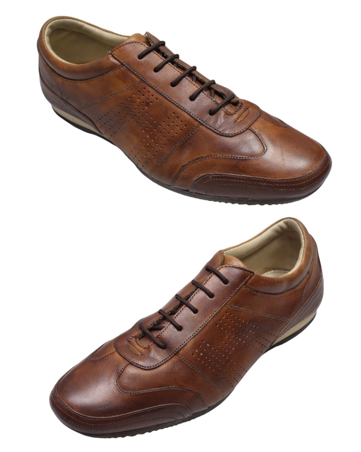 Japanese Brand × Vintage 2000S HAWKINS SPORT BROWN LEATHER CASUAL SNEAKERS Size US 8 / EU 41 - 5 Thumbnail