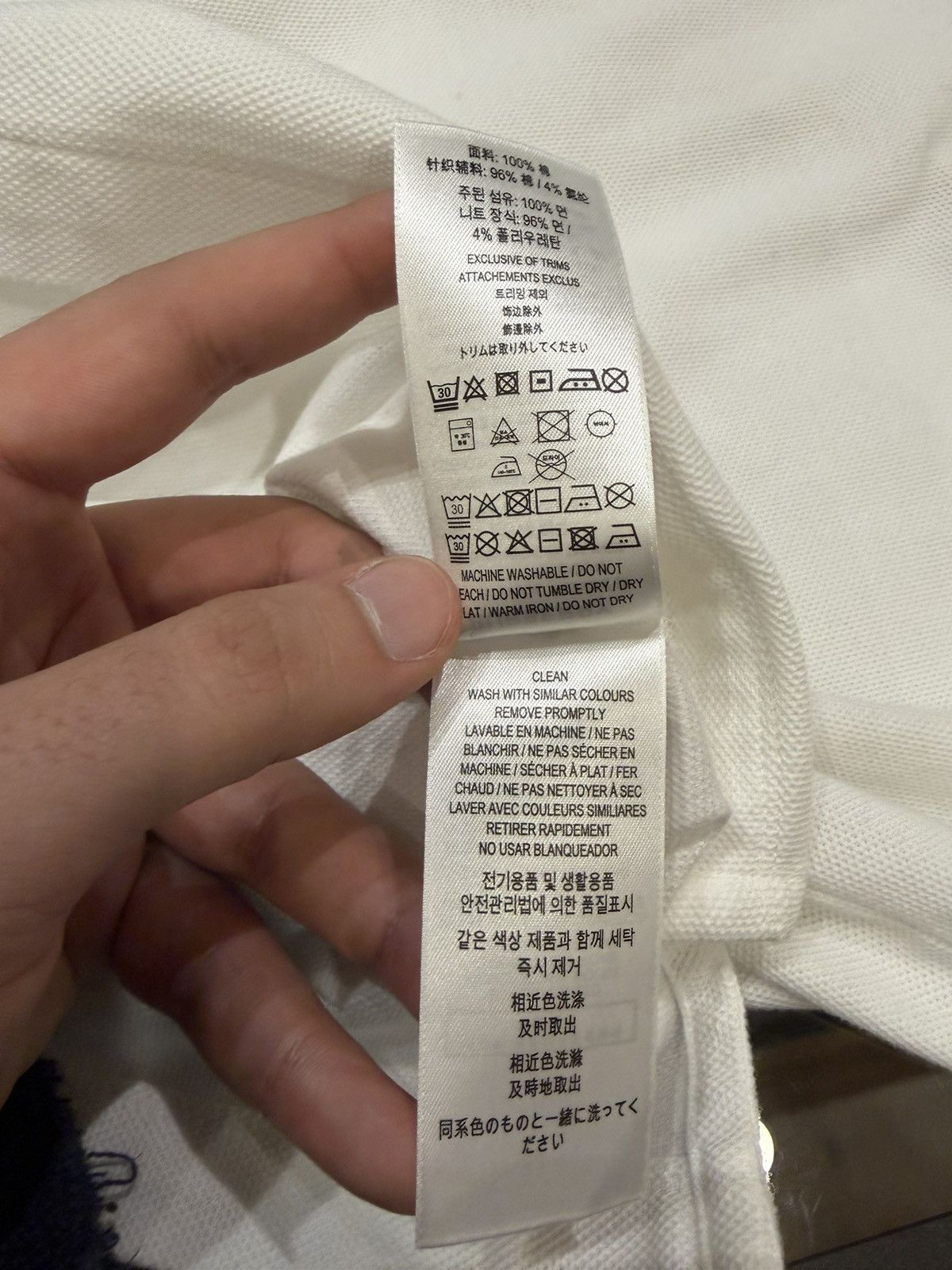 Burberry Burberry White Polo Shirt Size US L / EU 52-54 / 3 - 5 Thumbnail