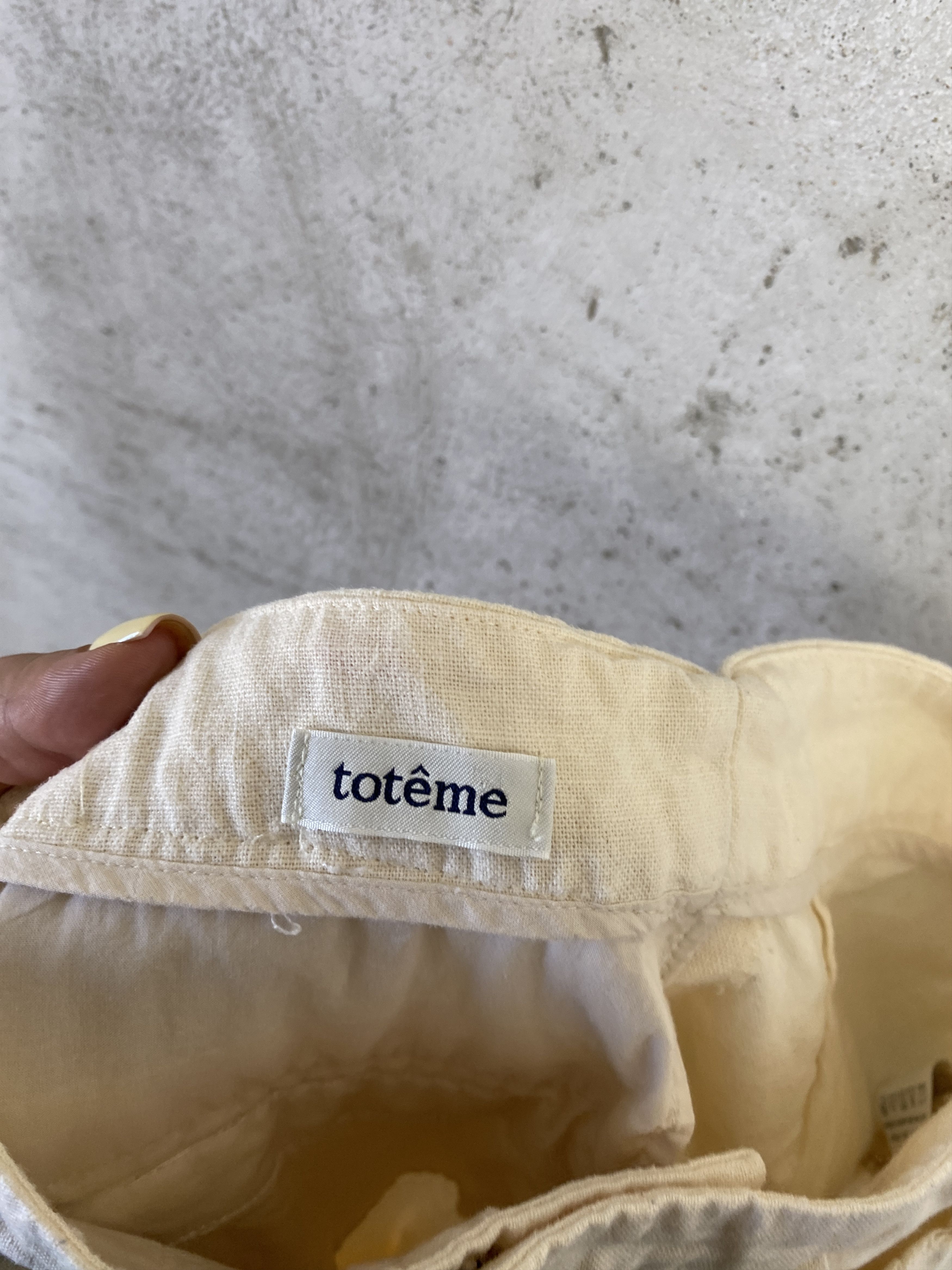 Toteme Toteme cotton linen casual pants formal Size 23" - 5 Thumbnail