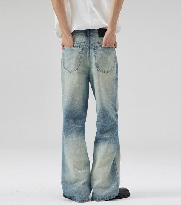 Vintage Men's retro wide-leg loose baggy flared jeans Size US 32 / EU 48 - 4 Thumbnail