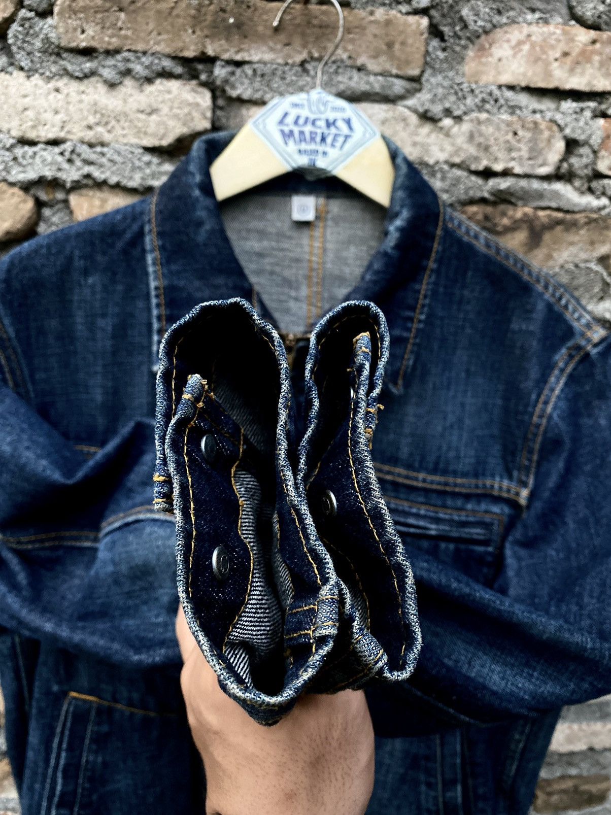 Japanese Brand × Uniqlo × Vintage 🇯🇵Uniqlo Vintage Denim Zipper Jacket🇯🇵 Size US L / EU 52-54 / 3 - 11 Thumbnail