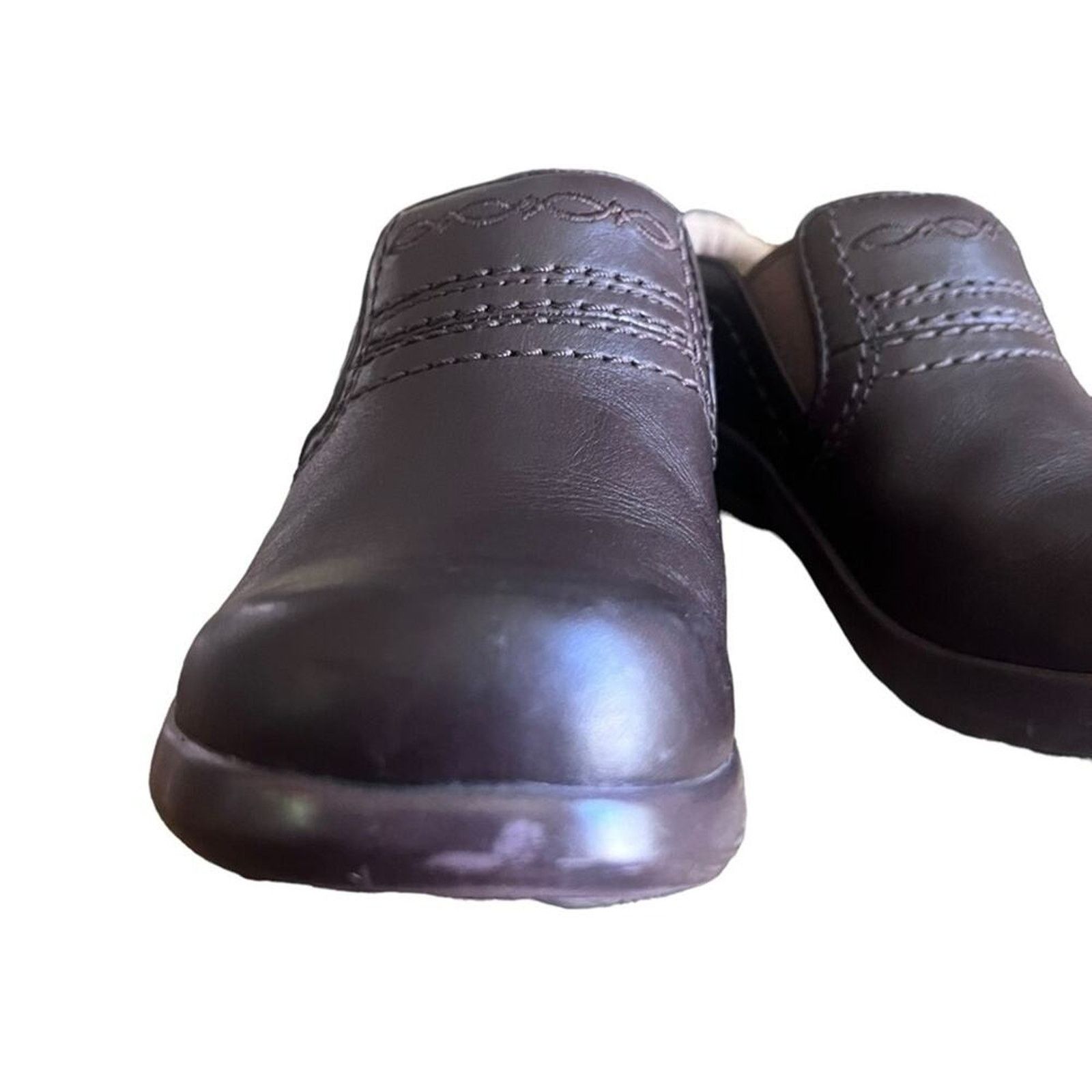 Ariat ARIAT Women's Clogs Size 6 Brown Leather Slip On Size US 6 / IT 36 - 4 Thumbnail