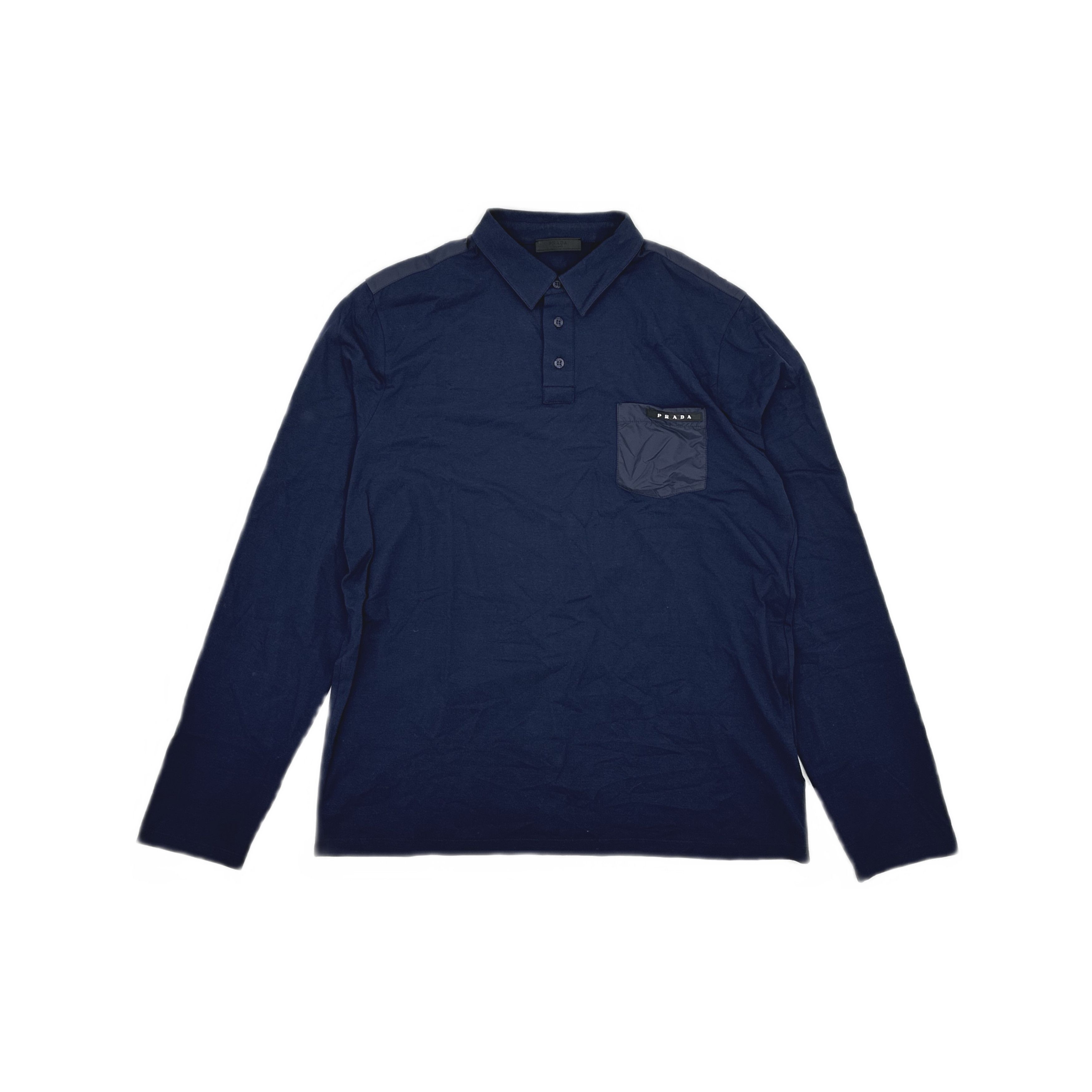 Prada PRADA Re-Nylon Long Sleeve Polo | Grailed
