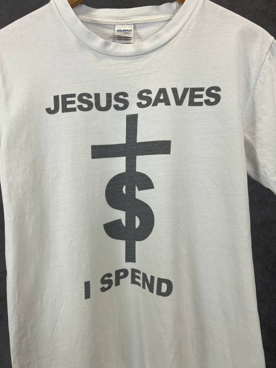 Other Jesus Saved I spend humor tee Size US S / EU 44-46 / 1 - 3 Thumbnail
