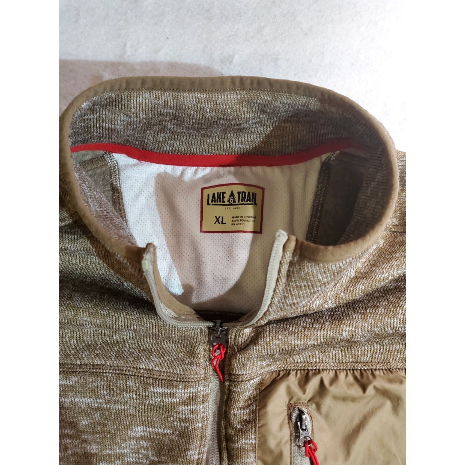 Vintage Lake & Trail Signature Mens Sweater Jacket Size XL - Full Zip - 3 Pocket- Lined Size US XL / EU 56 / 4 - 5 Thumbnail
